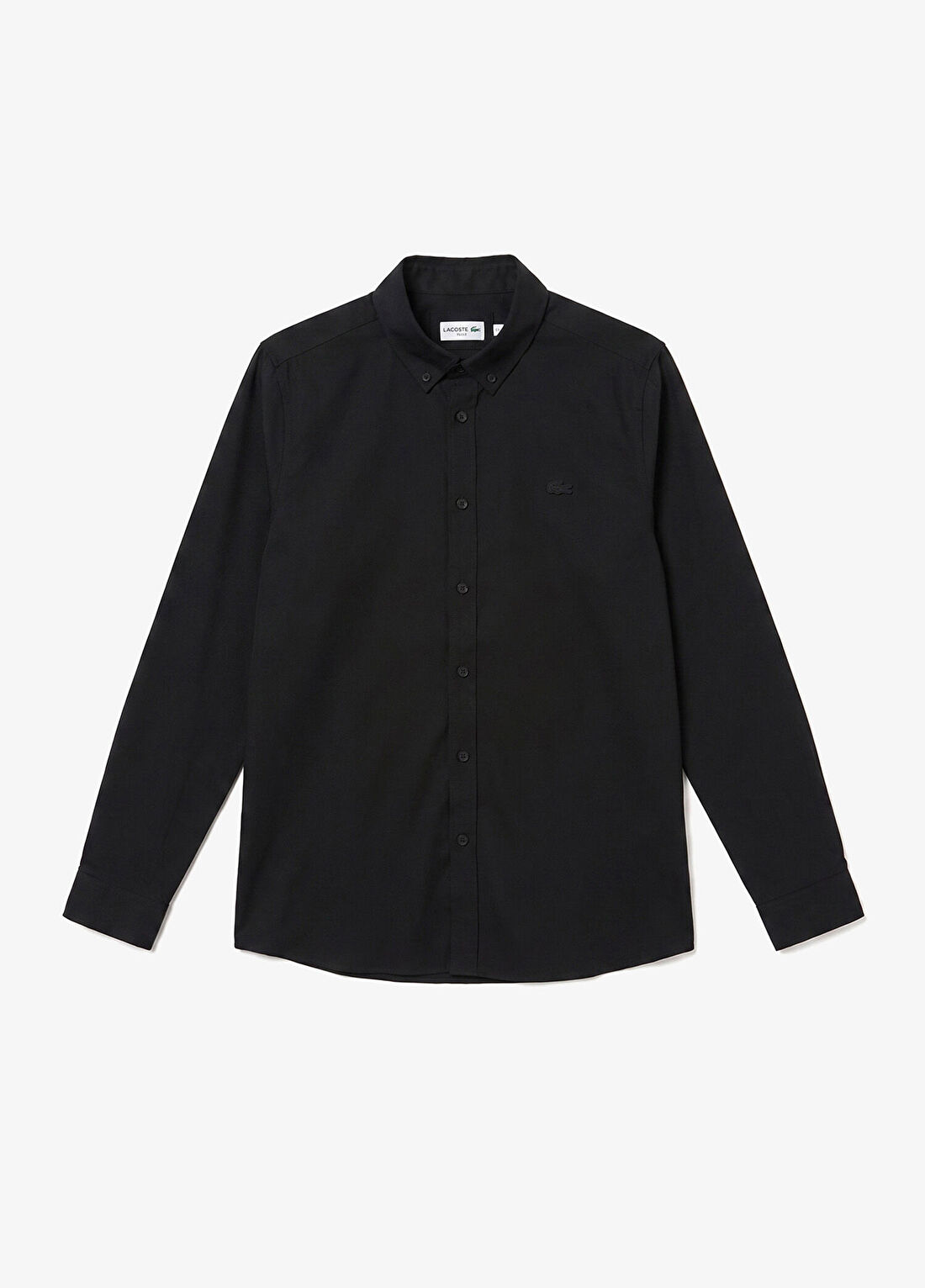 Lacoste Siyah Pamuklu Slim Fit Düğmeli Yaka Erkek Gömlek