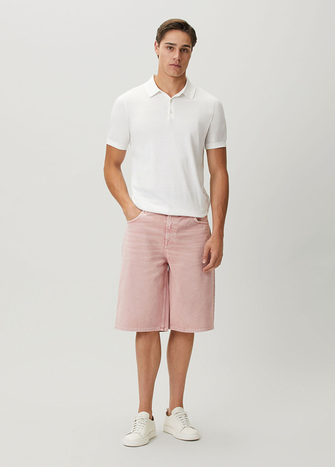 7 For All Mankind Açık Pembe Denim Şort