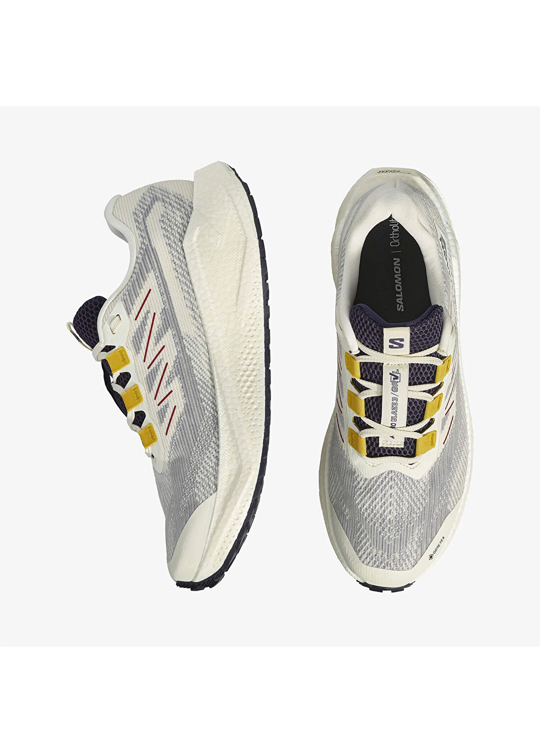 Salomon Aero Blaze 3 GRVL GORE-TEX Krem Erkek Koşu Ayakkabısı görsel 2