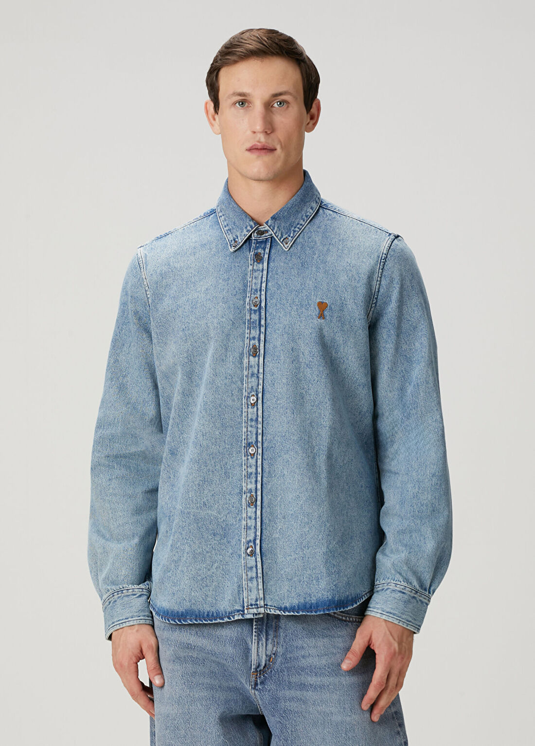 Ami Paris Mavi Denim Gömlek