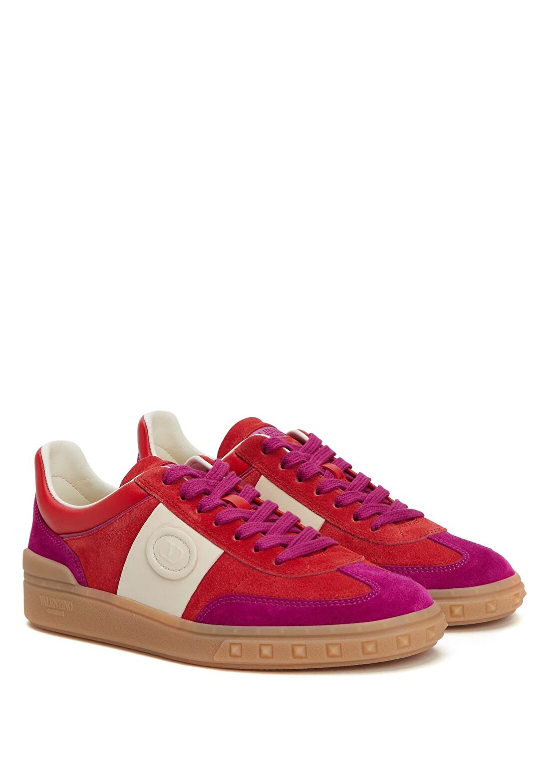 Valentino Garavani Upvillage Haki Kadın Süet Sneaker görsel 2