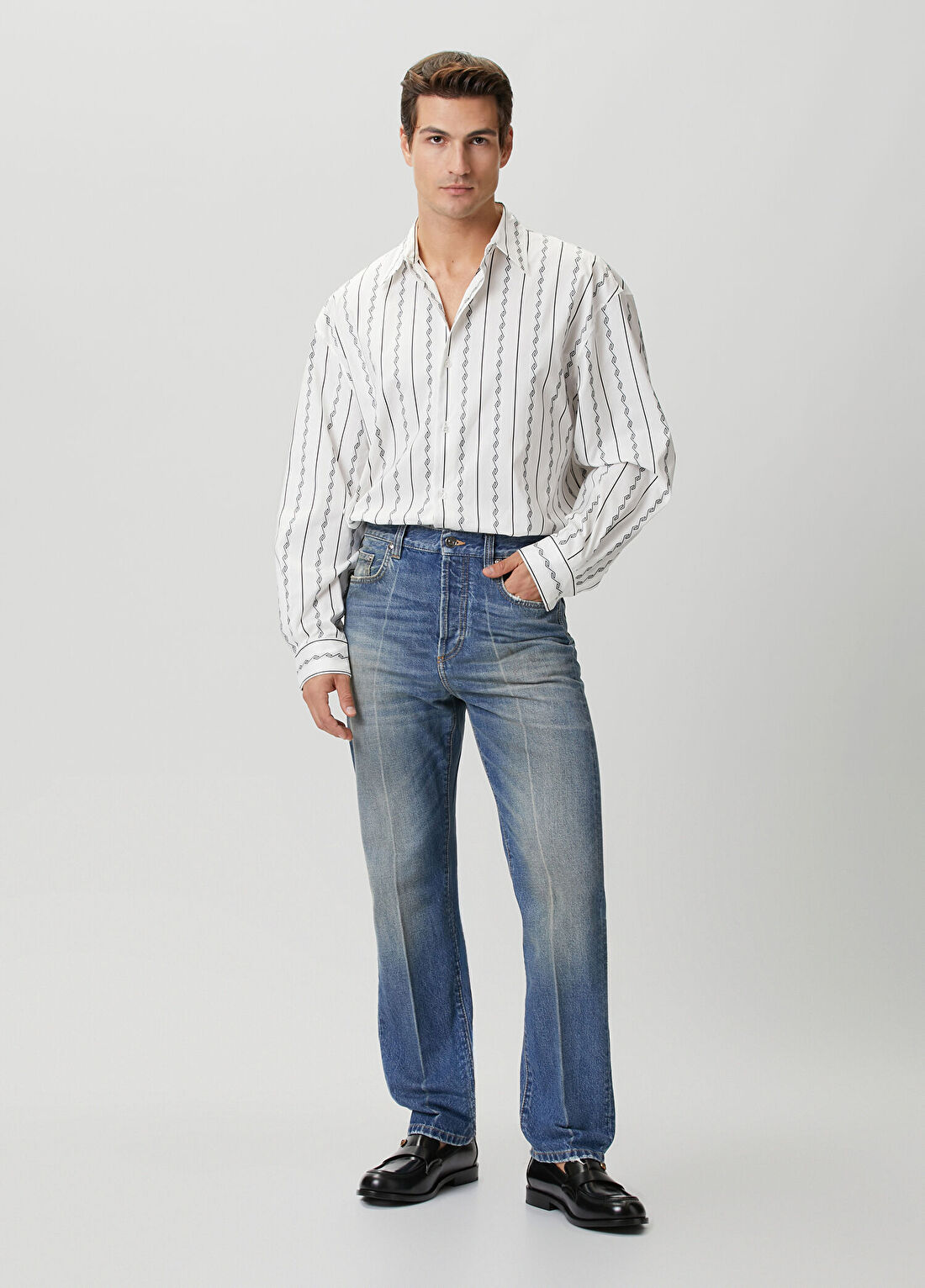 Versace Mavi Jean Pantolon