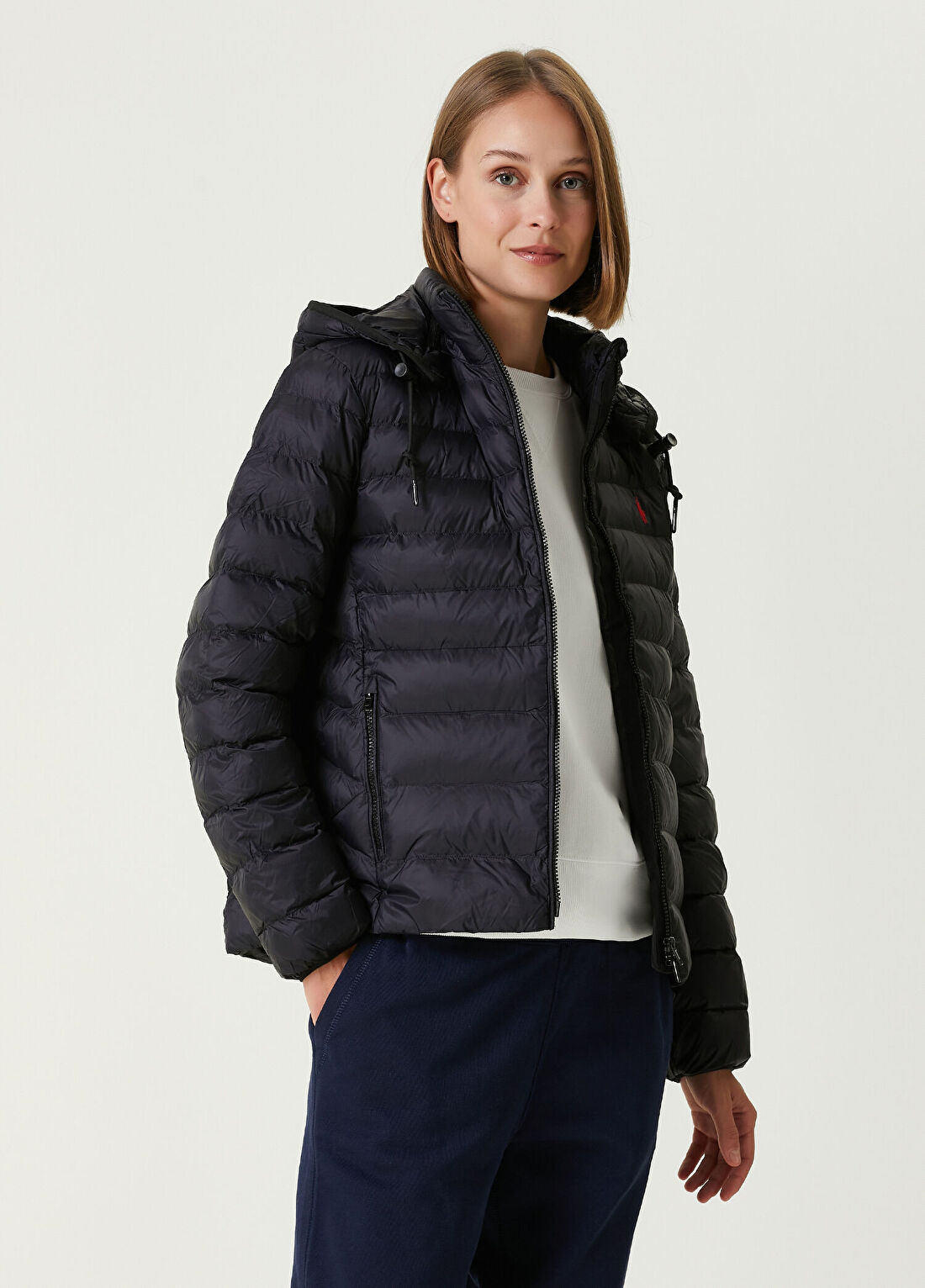 Polo Ralph Lauren Siyah Kapüşonlu Mont