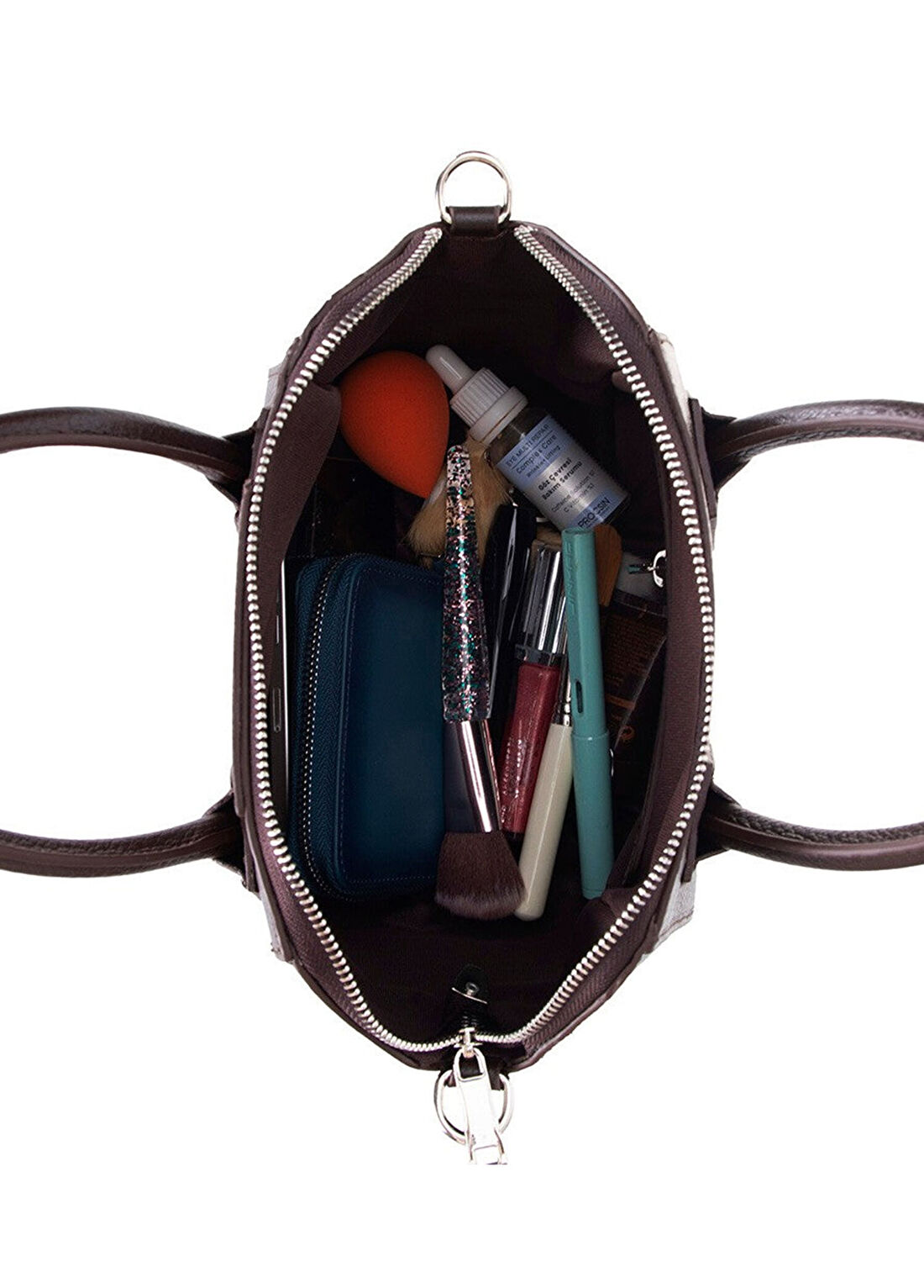 Bloominbag Aria Walnut Kahverengi Orta Boy Deri Kadın El ve Omuz Çantası görsel 3