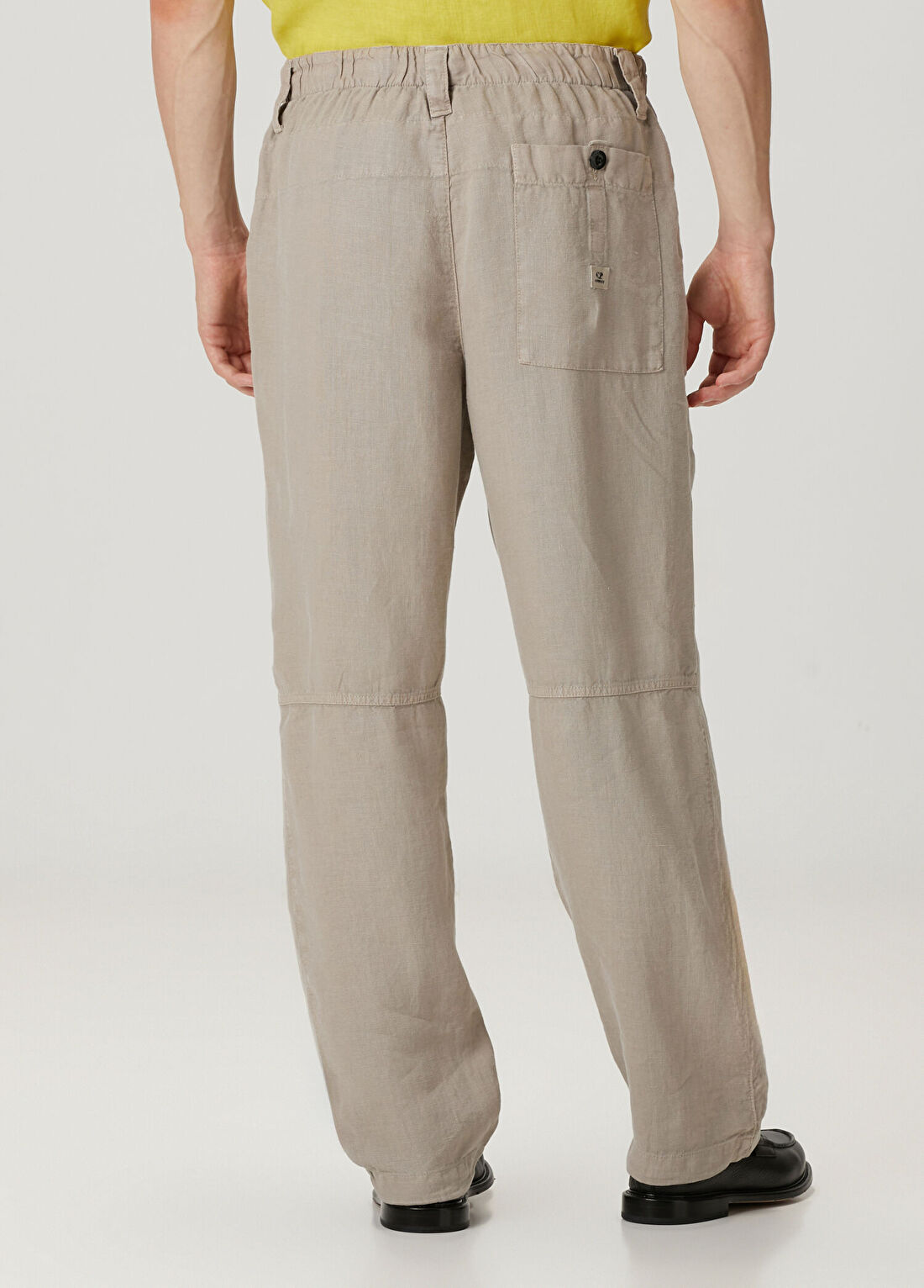 C.P. Company Bej Pilili Keten Pantolon görsel 3