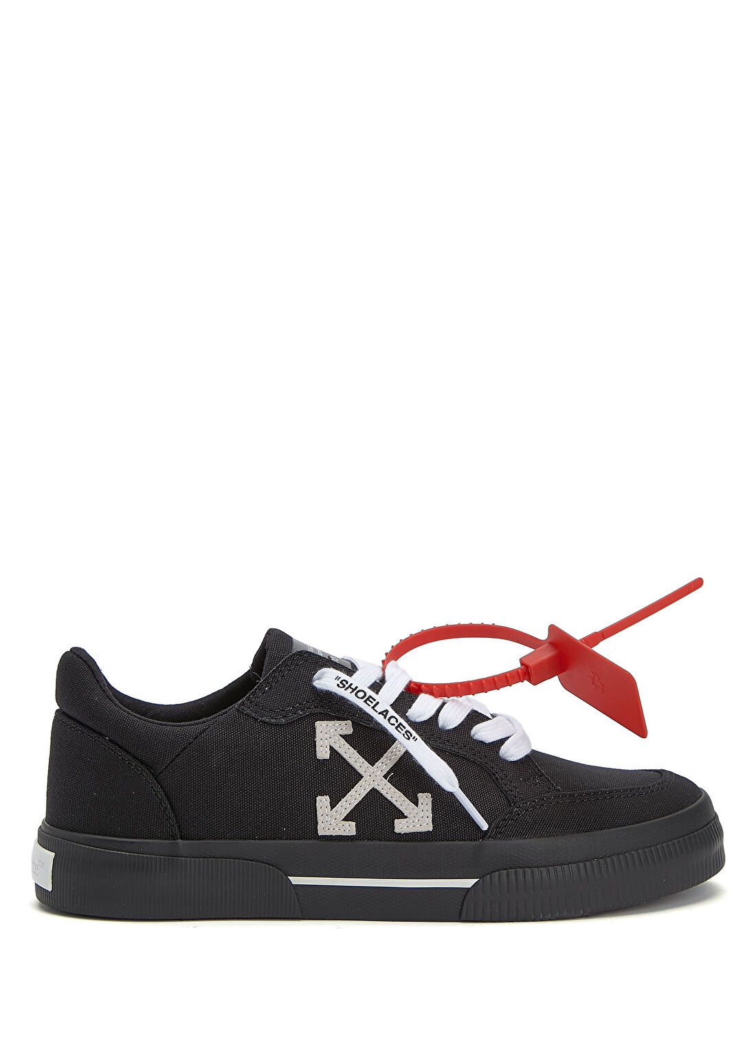 Off-White Vulcanized Siyah Kadın Kanvas Sneaker