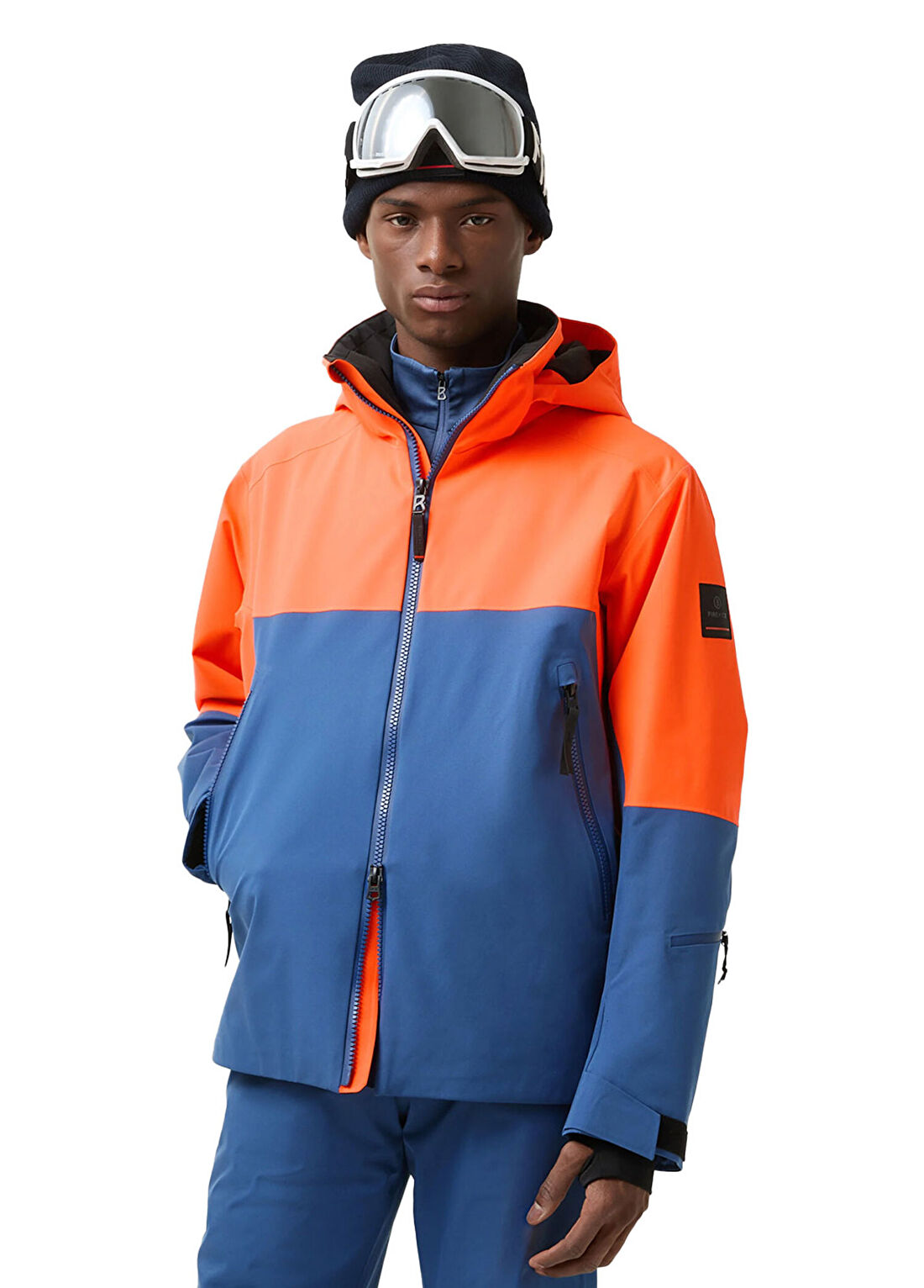 Bogner Fire & Ice Halor-T Turuncu Kapüşonlu Erkek Snowboard Montu