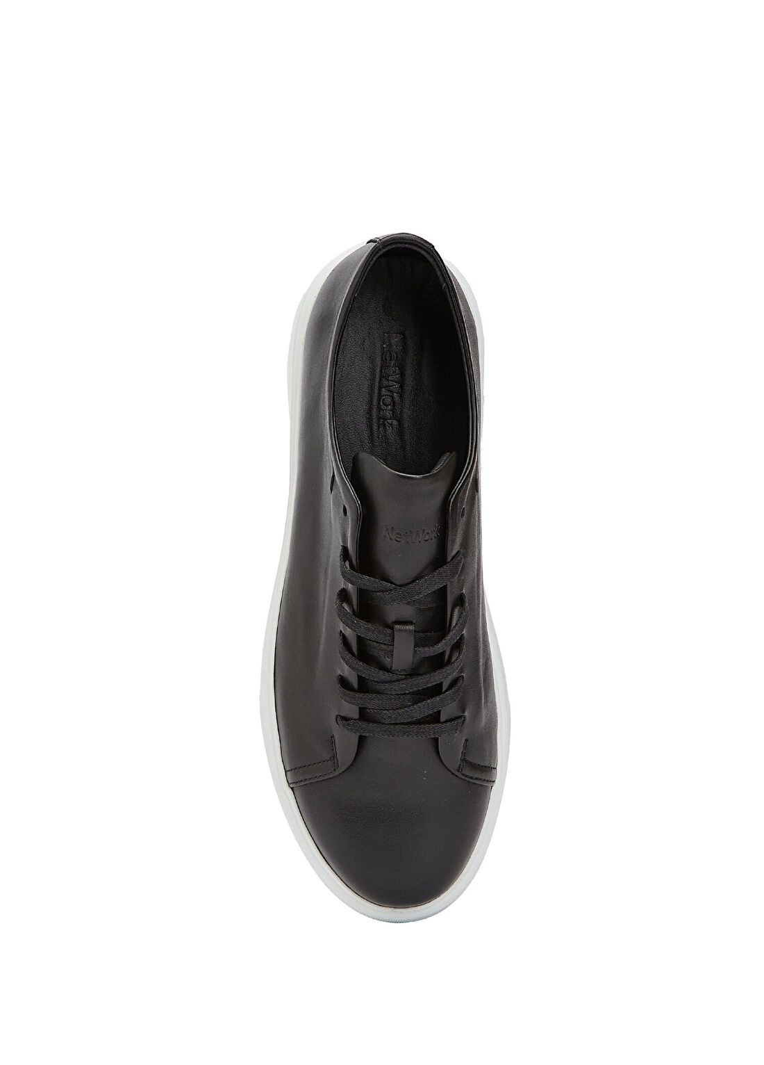 Network Siyah Kadın Deri Sneaker görsel 4