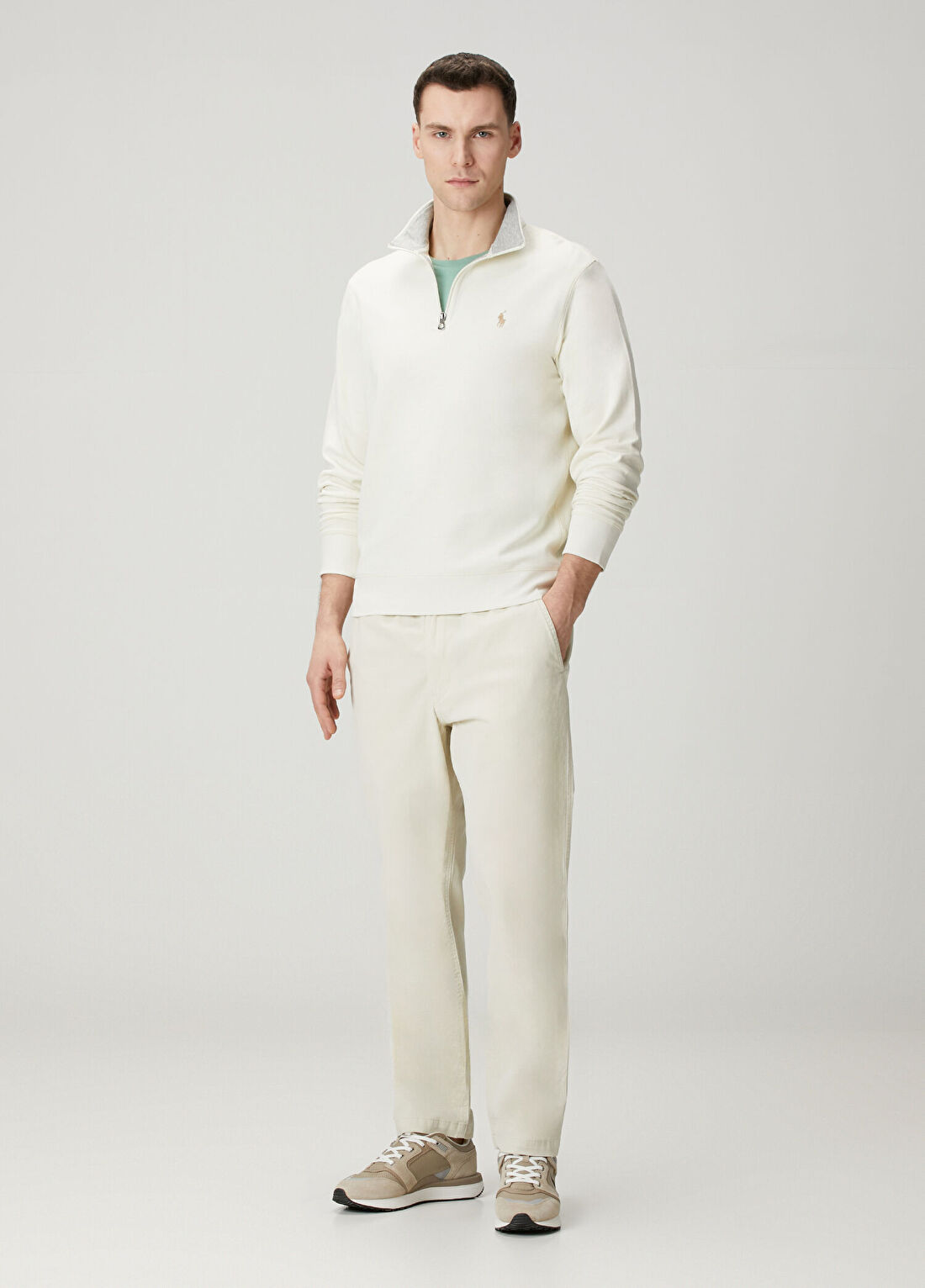 Polo Ralph Lauren Açık Yeşil Basic T-shirt görsel 2