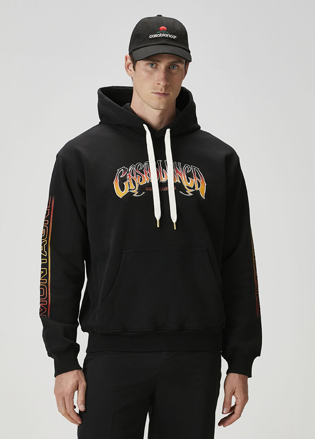 Casablanca Siyah Kapüşonlu Sweatshirt