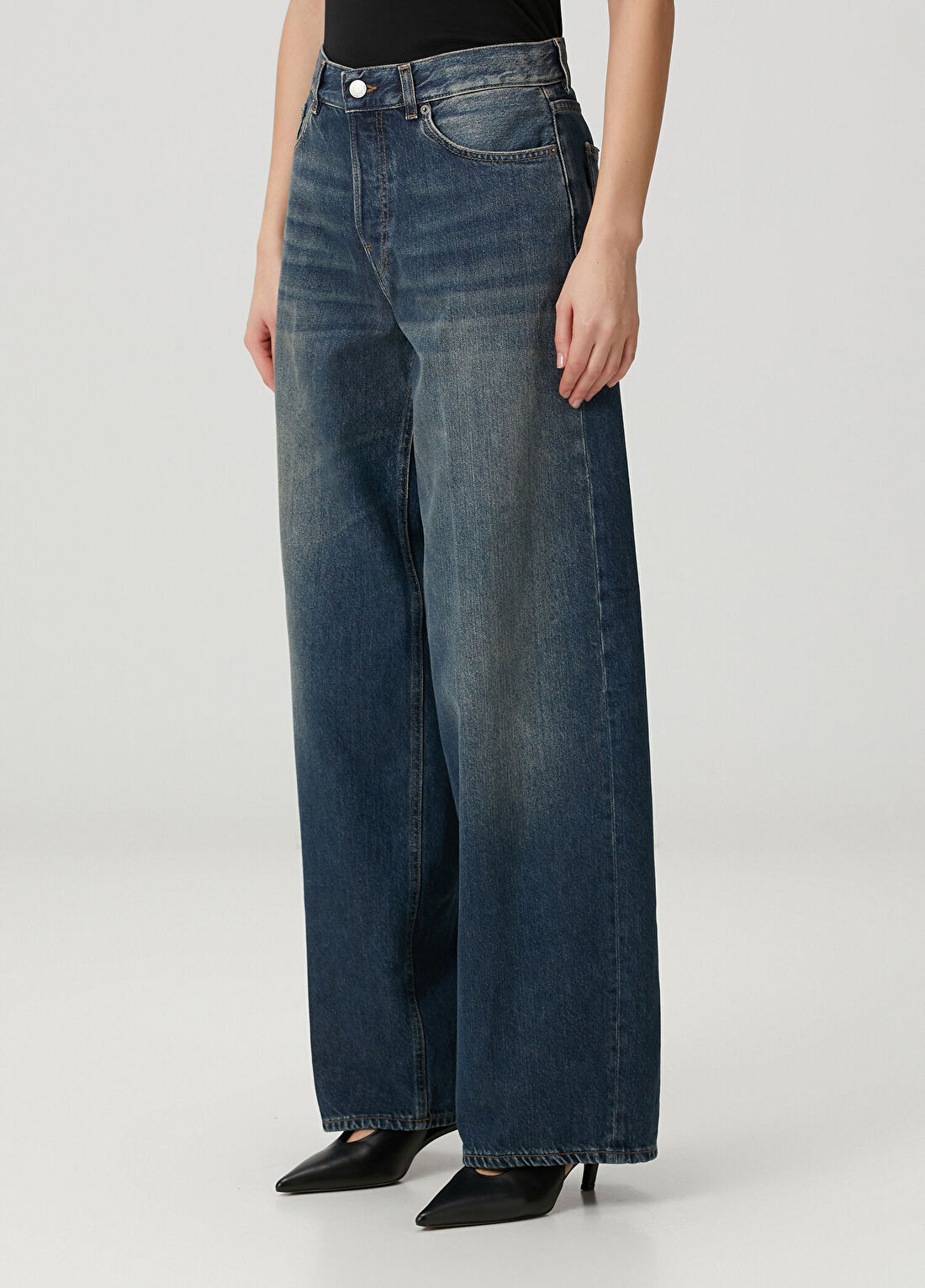 Haikure Bethany Koyu Mavi Jean Pantolon görsel 3