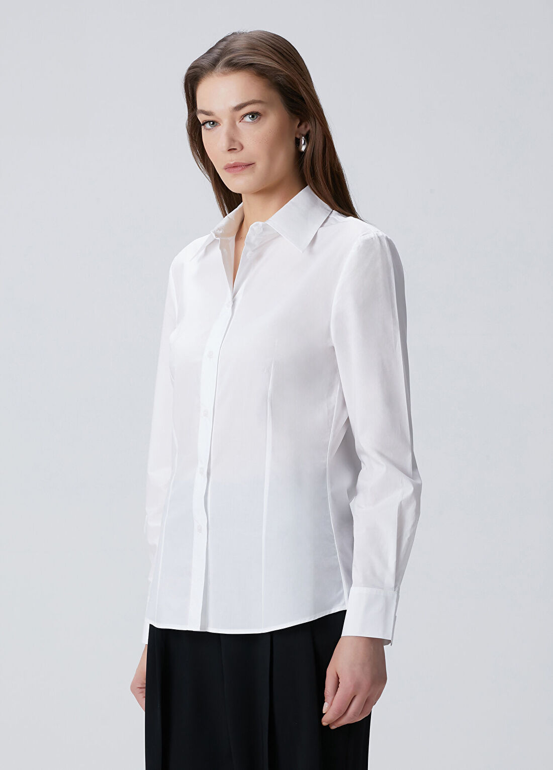 Beymen Collection Beyaz Poplin Gömlek görsel 4