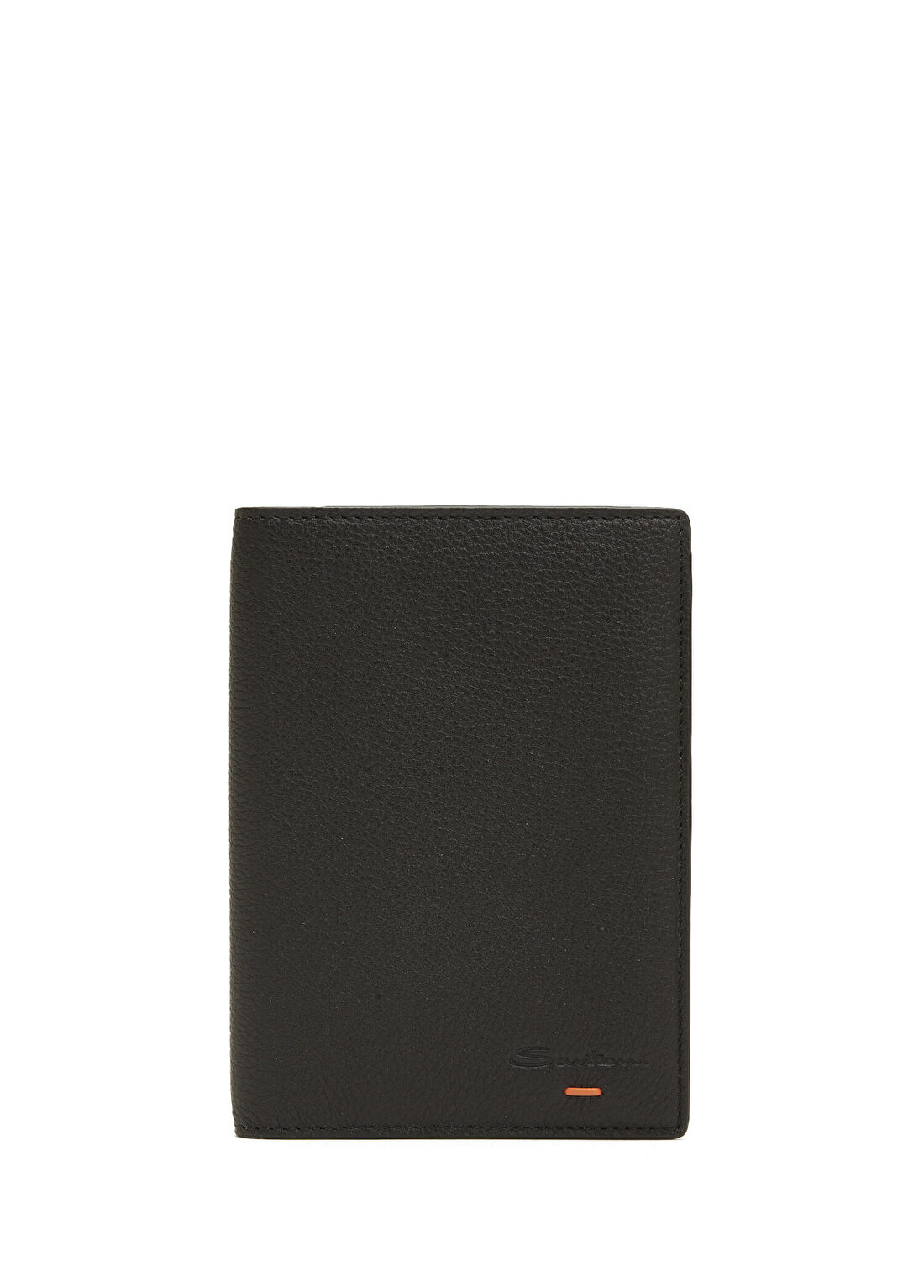 Santoni Siyah Erkek Deri Pasaportluk