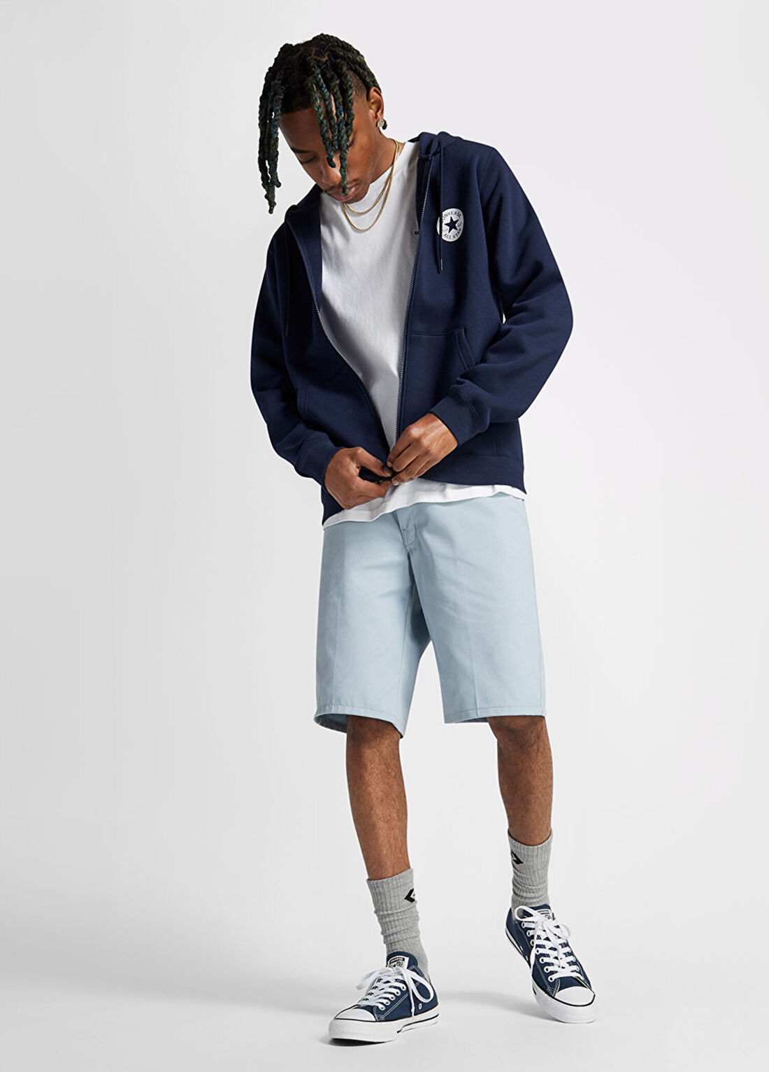 Converse Chuck Taylor All Star Classic Mavi Unisex Sneaker görsel 4