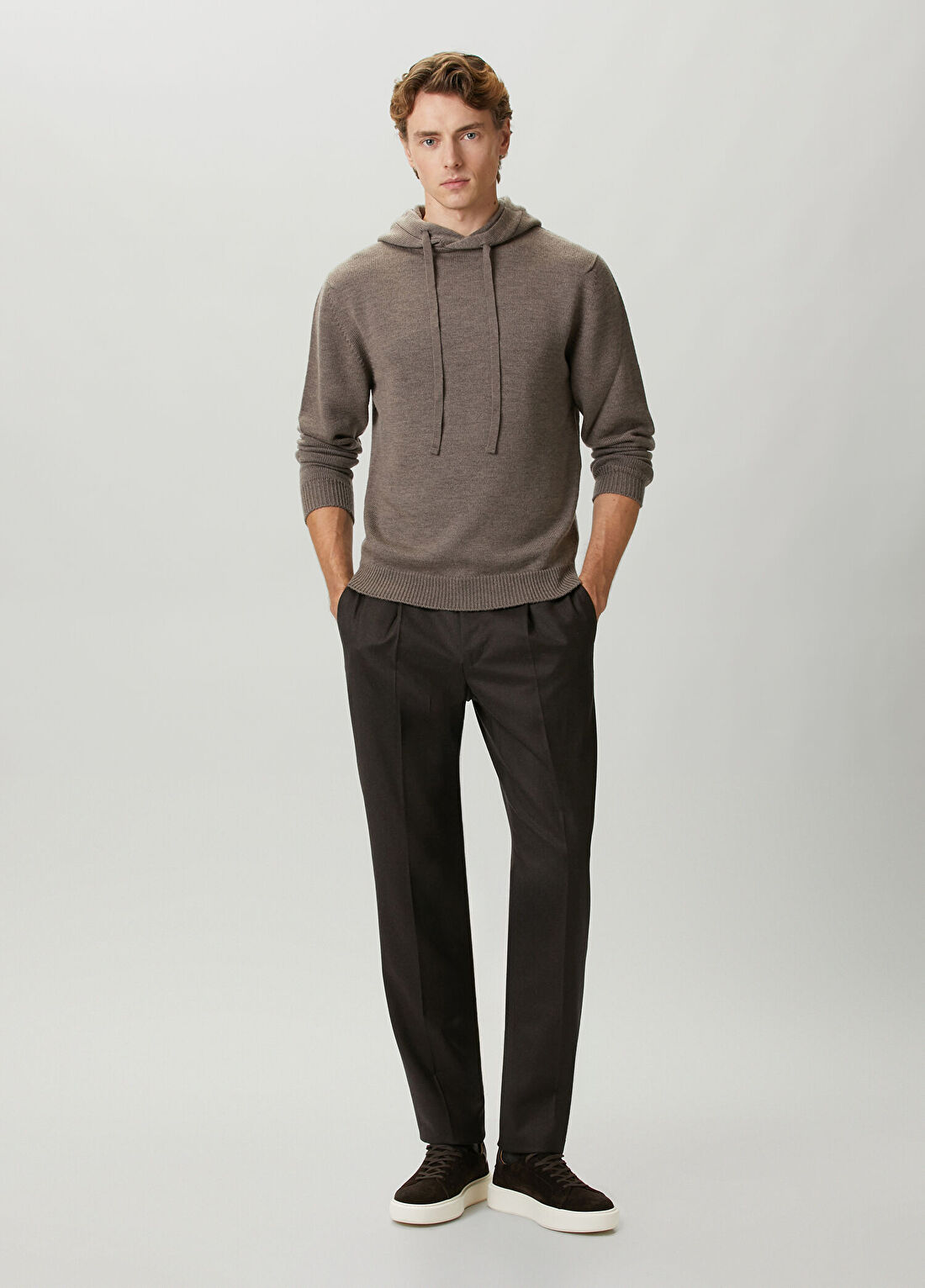 John Smedley Cozen Vizon Kapüşonlu Yün Sweatshirt