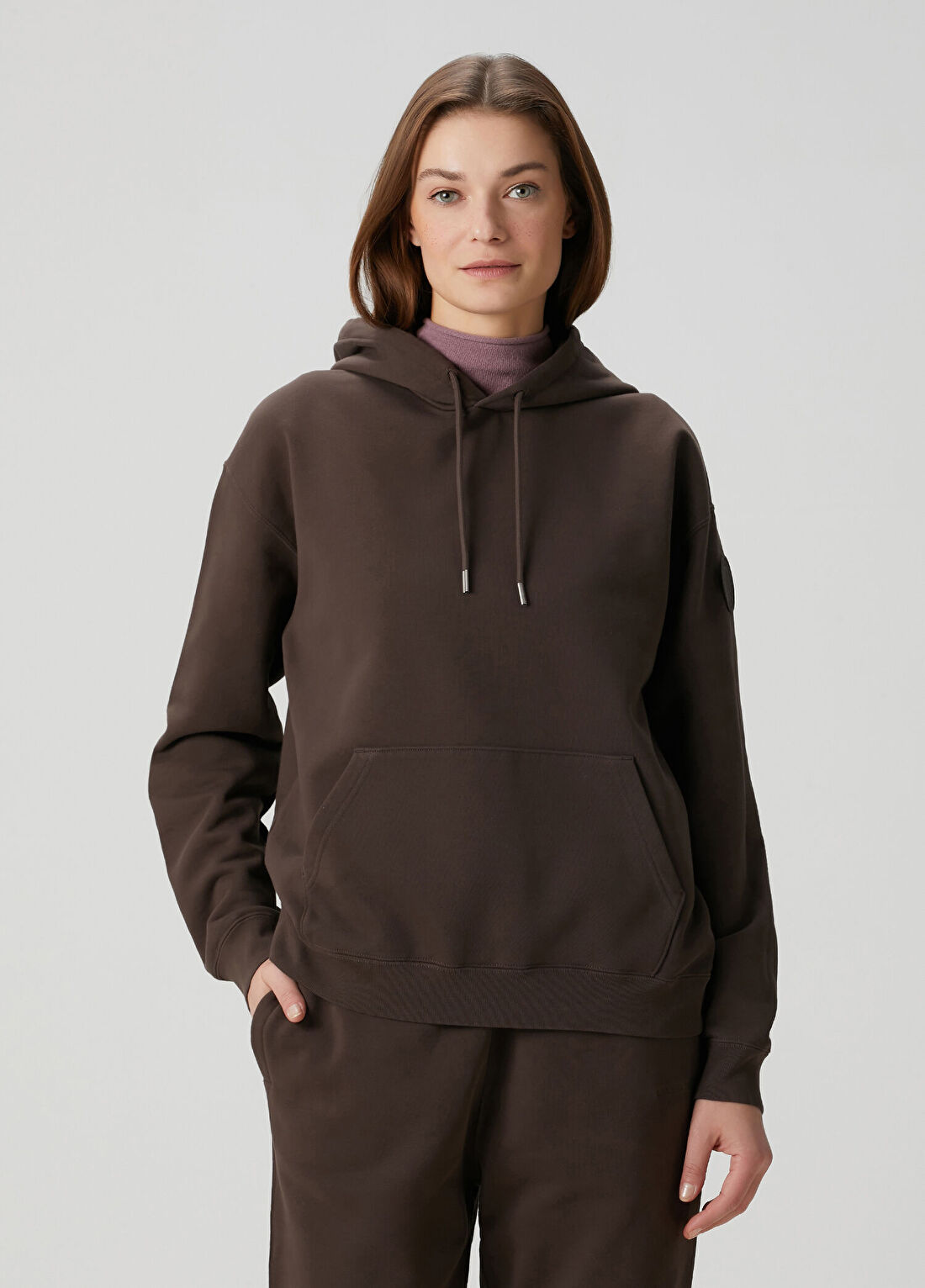 Canada Goose Wander Kahverengi Kapüşonlu Sweatshirt