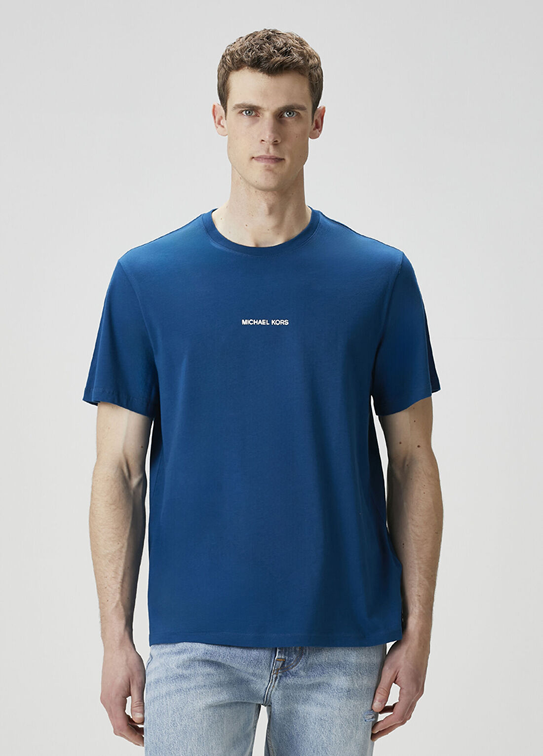 Michael Kors Mavi Logo Baskılı T-shirt