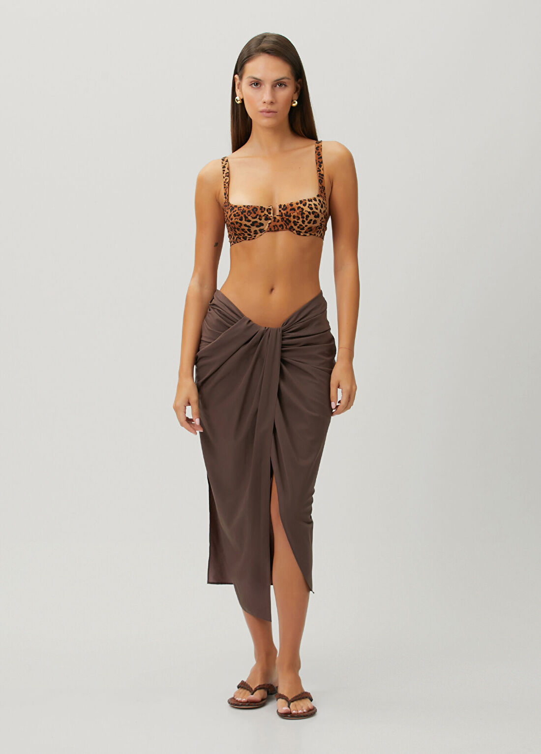 Jacquemus Kahverengi Pareo