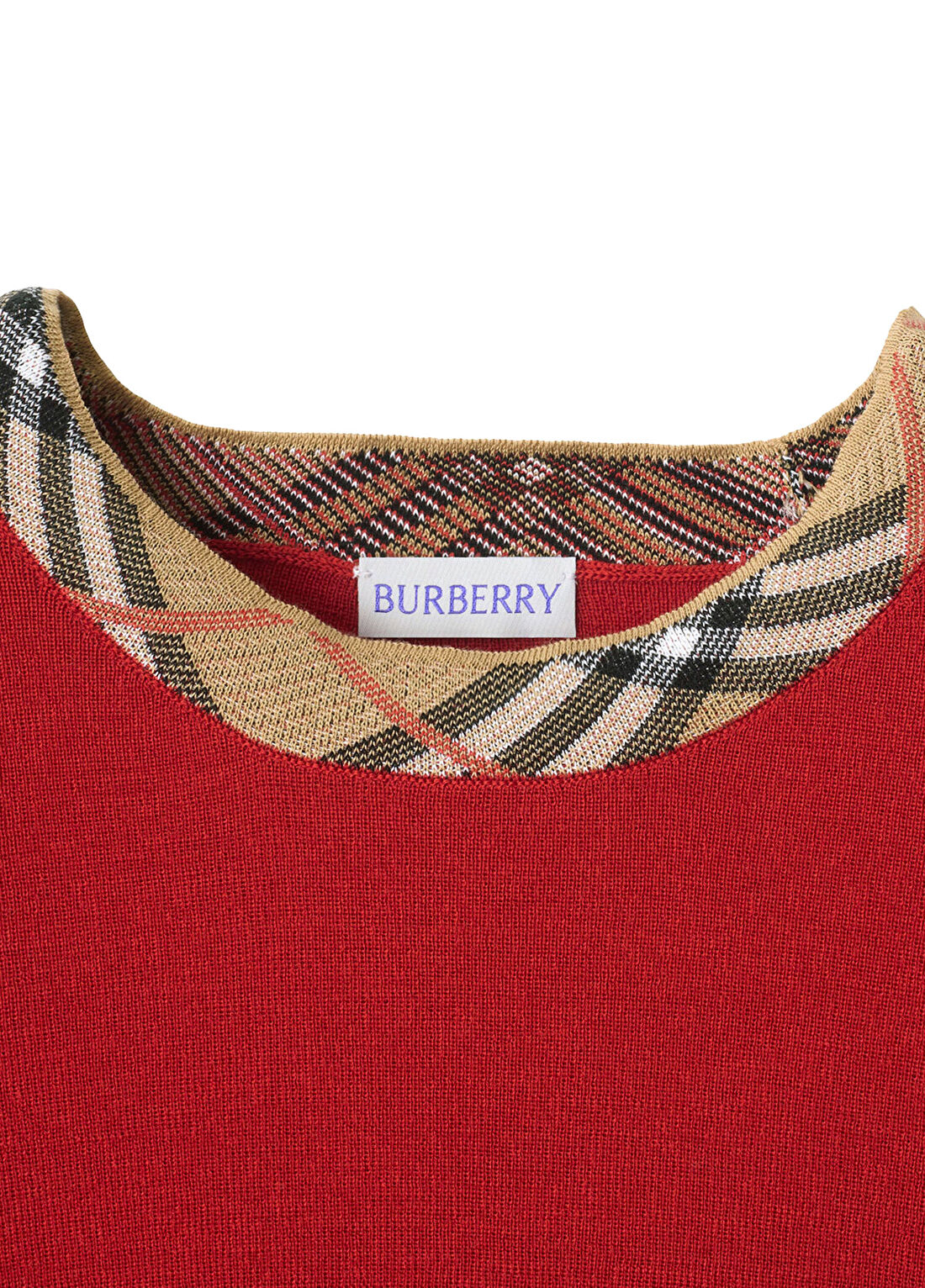 Burberry Mary Ct Kırmızı Yün Kadın Triko Kazak görsel 4