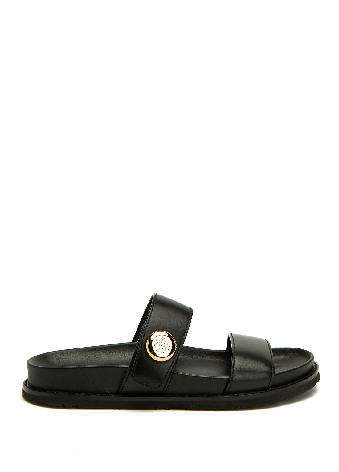 Tory Burch Romy Sport Siyah Kadın Deri Terlik