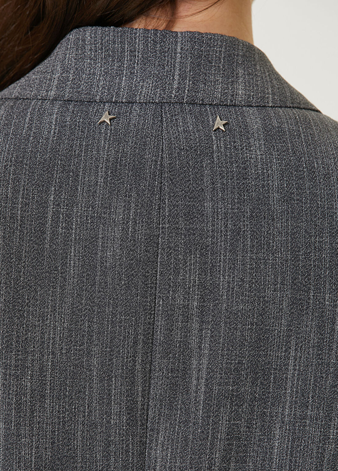 Golden Goose Gri Desenli Yün Blazer görsel 4