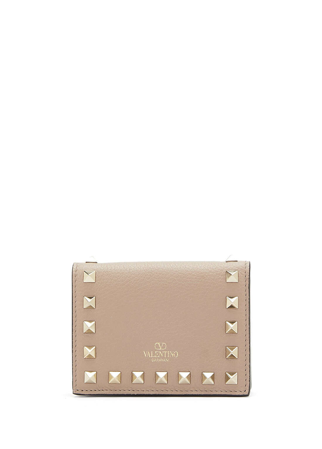 Valentino Garavani Small Rockstud Pudra Kadın Deri Cüzdan görsel 3