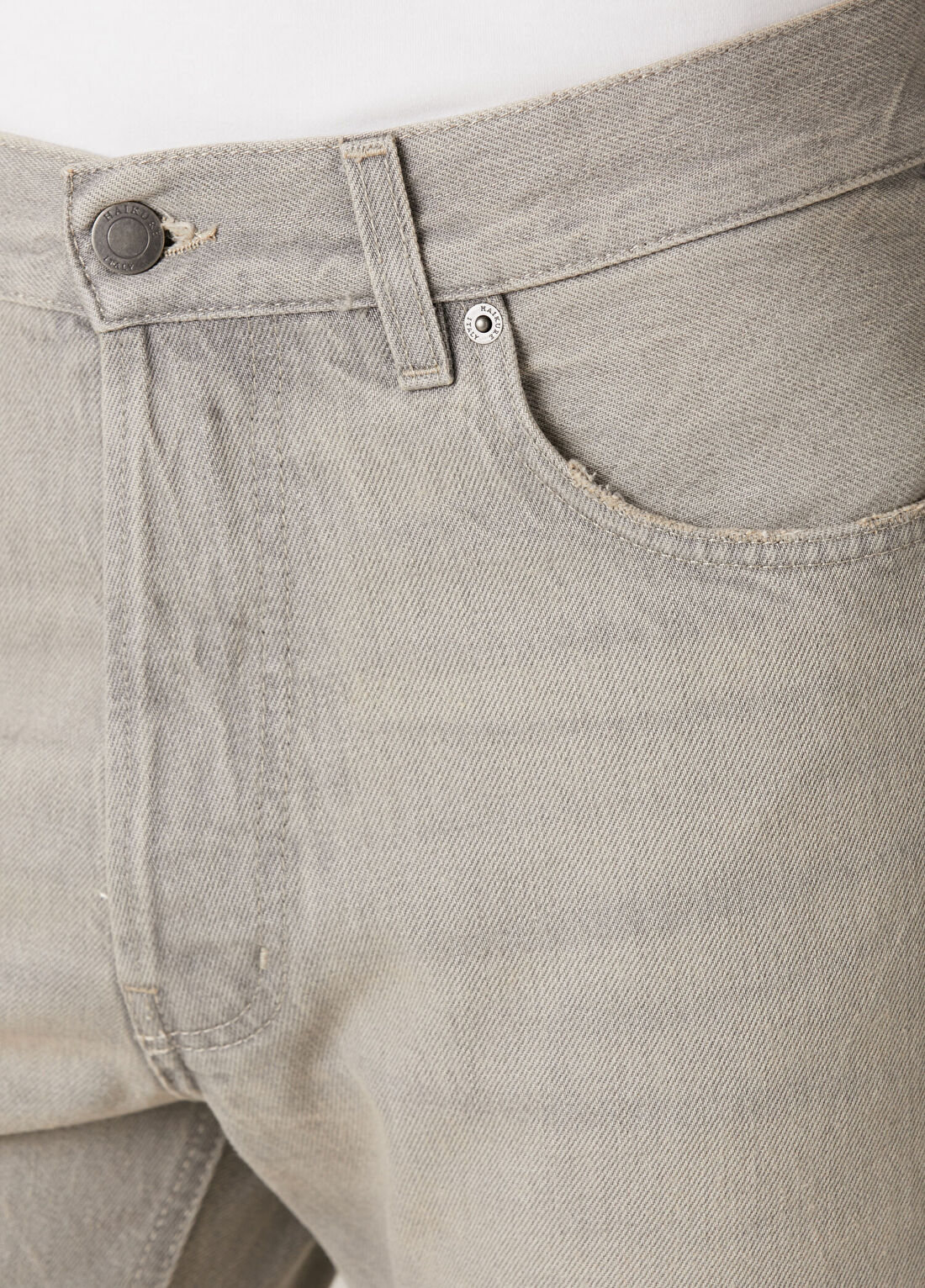 Haikure Tokyo Gri Jean Pantolon görsel 4
