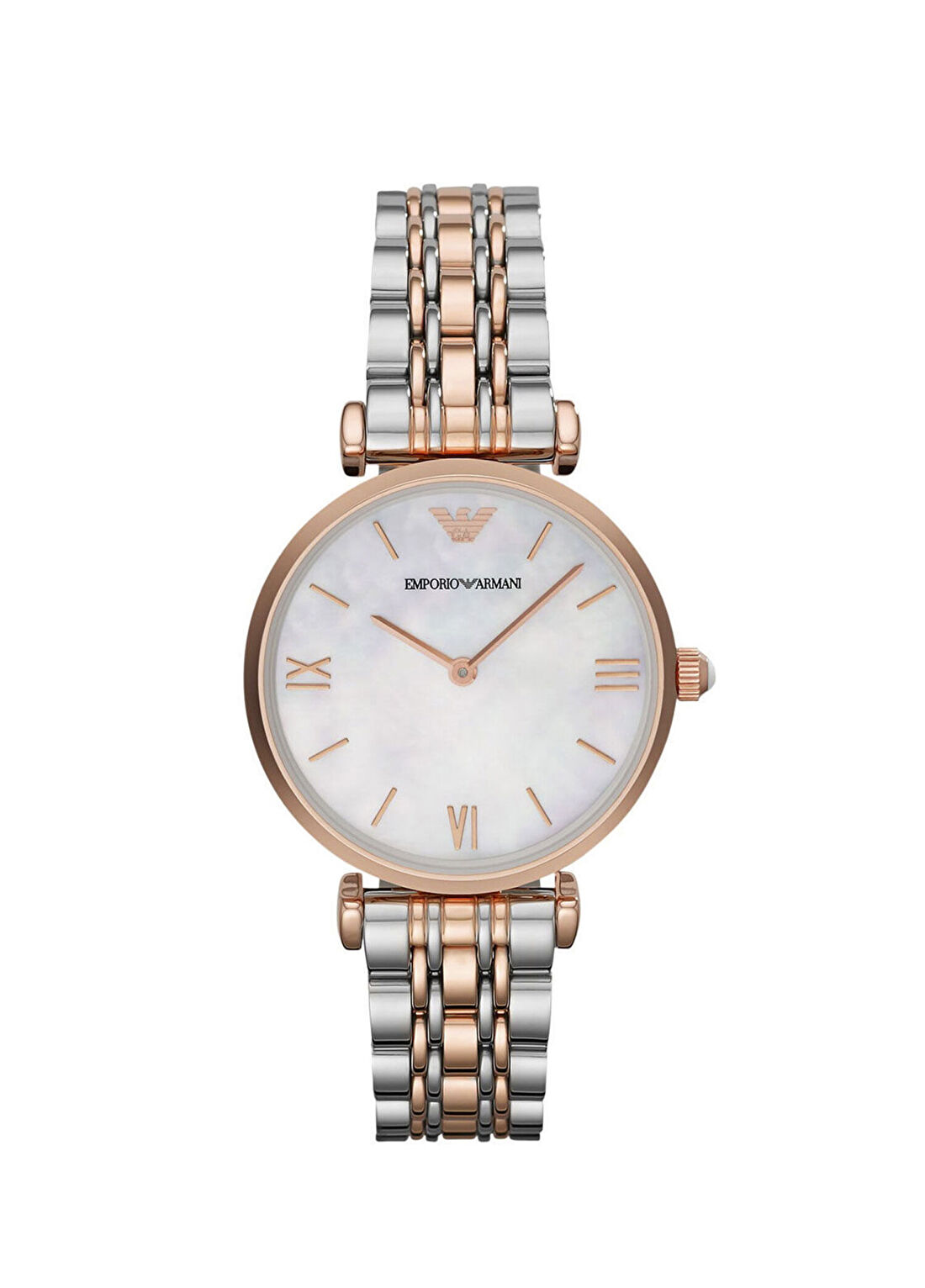 Emporio Armani AR1683 Rose Gold Metalik Gri Çelik Kadın Kol Saati