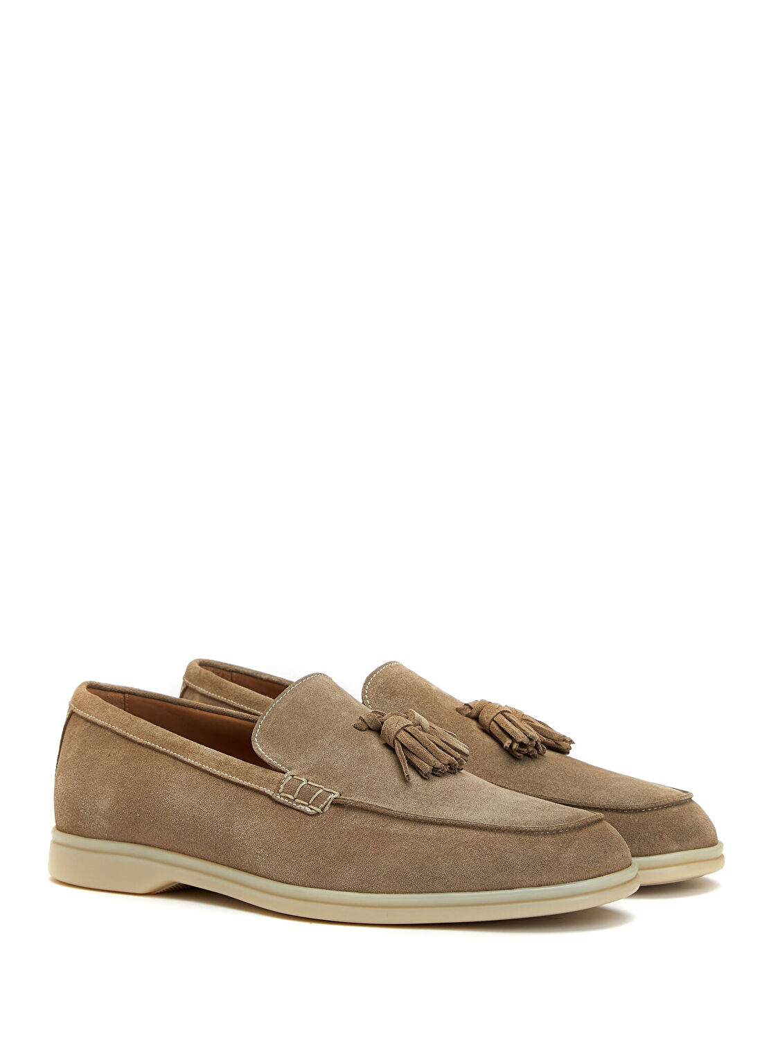 Mille885 George Bej Erkek Süet Loafer görsel 2