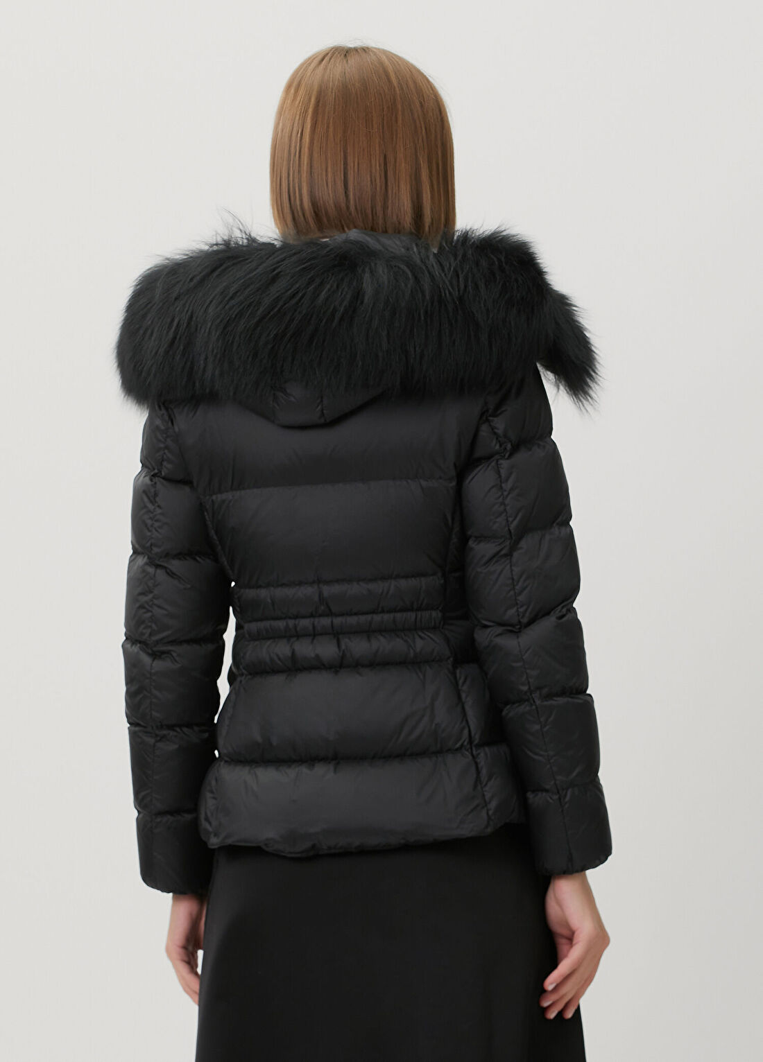 Moncler Boed Siyah Kapüşonlu Puffer Mont görsel 4