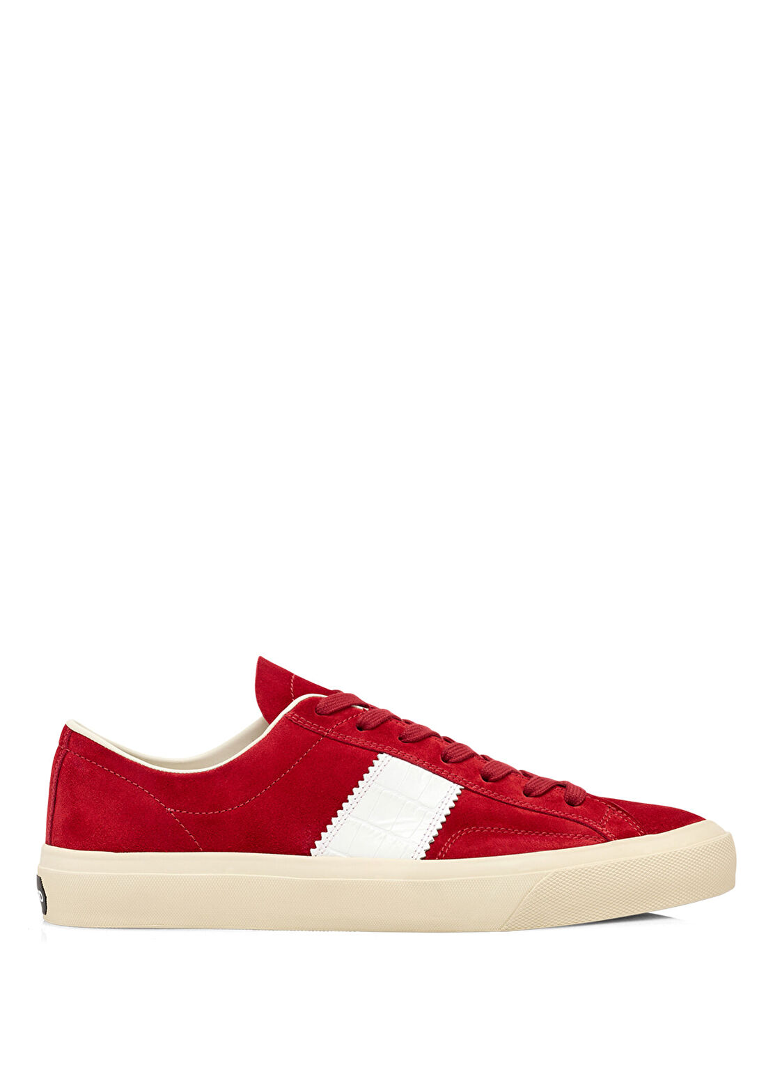Tom Ford Cambridge Kırmızı Beyaz Erkek Süet Sneaker