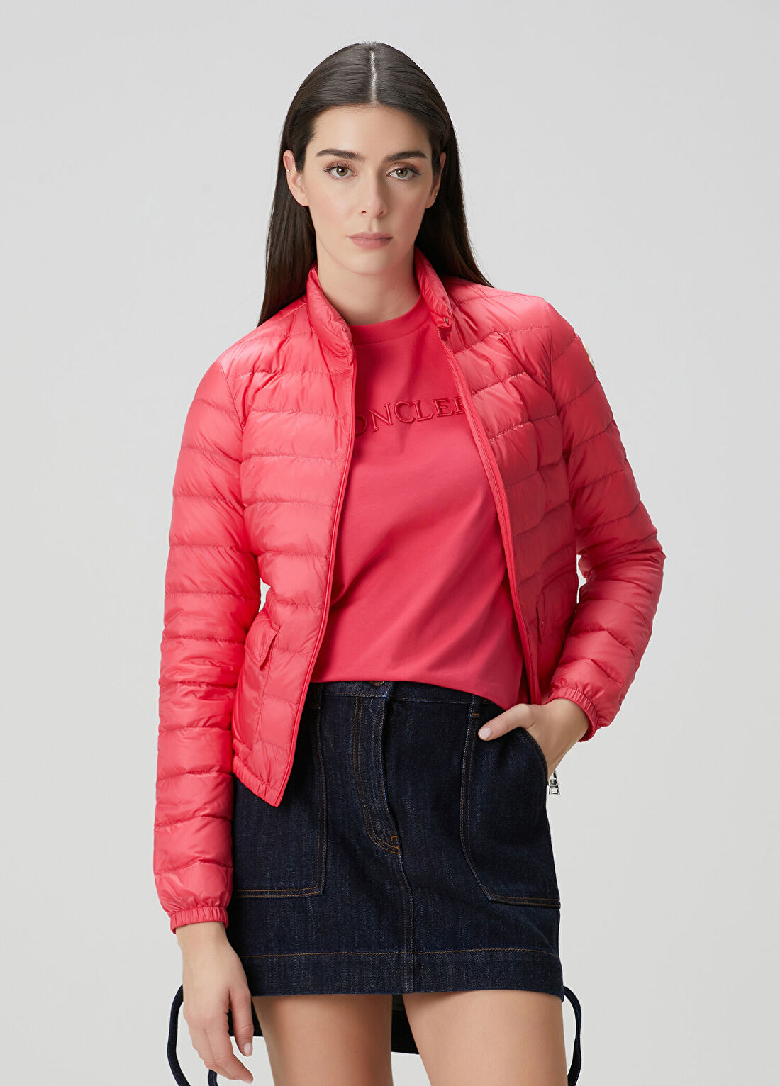 Moncler Lans Pembe Puffer Mont