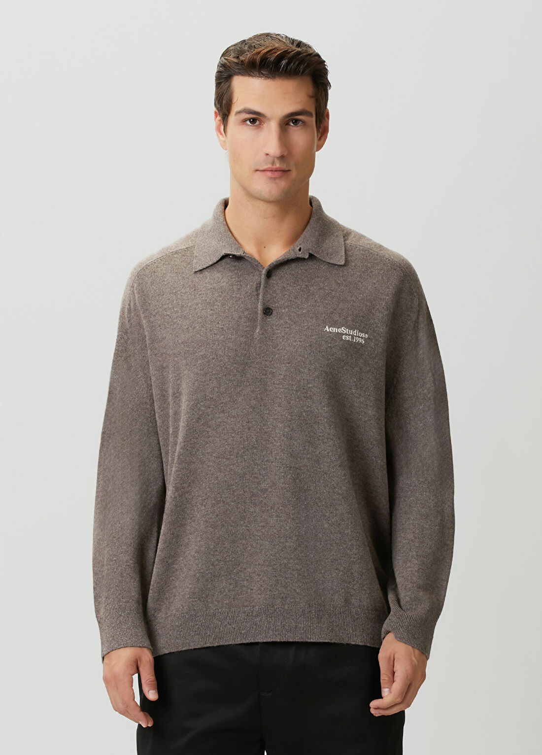 Acne Studios Vizon Polo Yaka Yün Triko