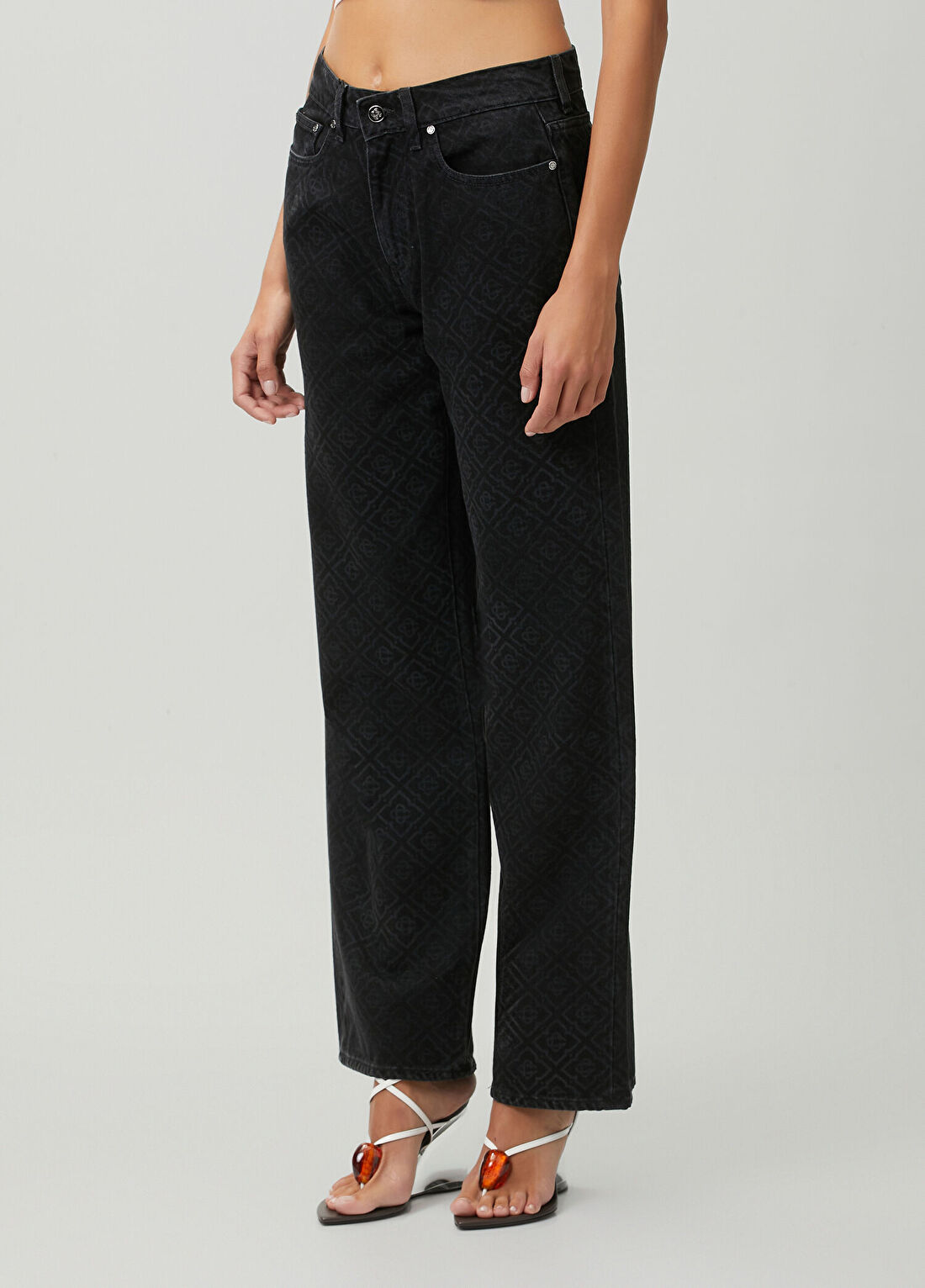 Casablanca Monogram Baggy Jean görsel 3