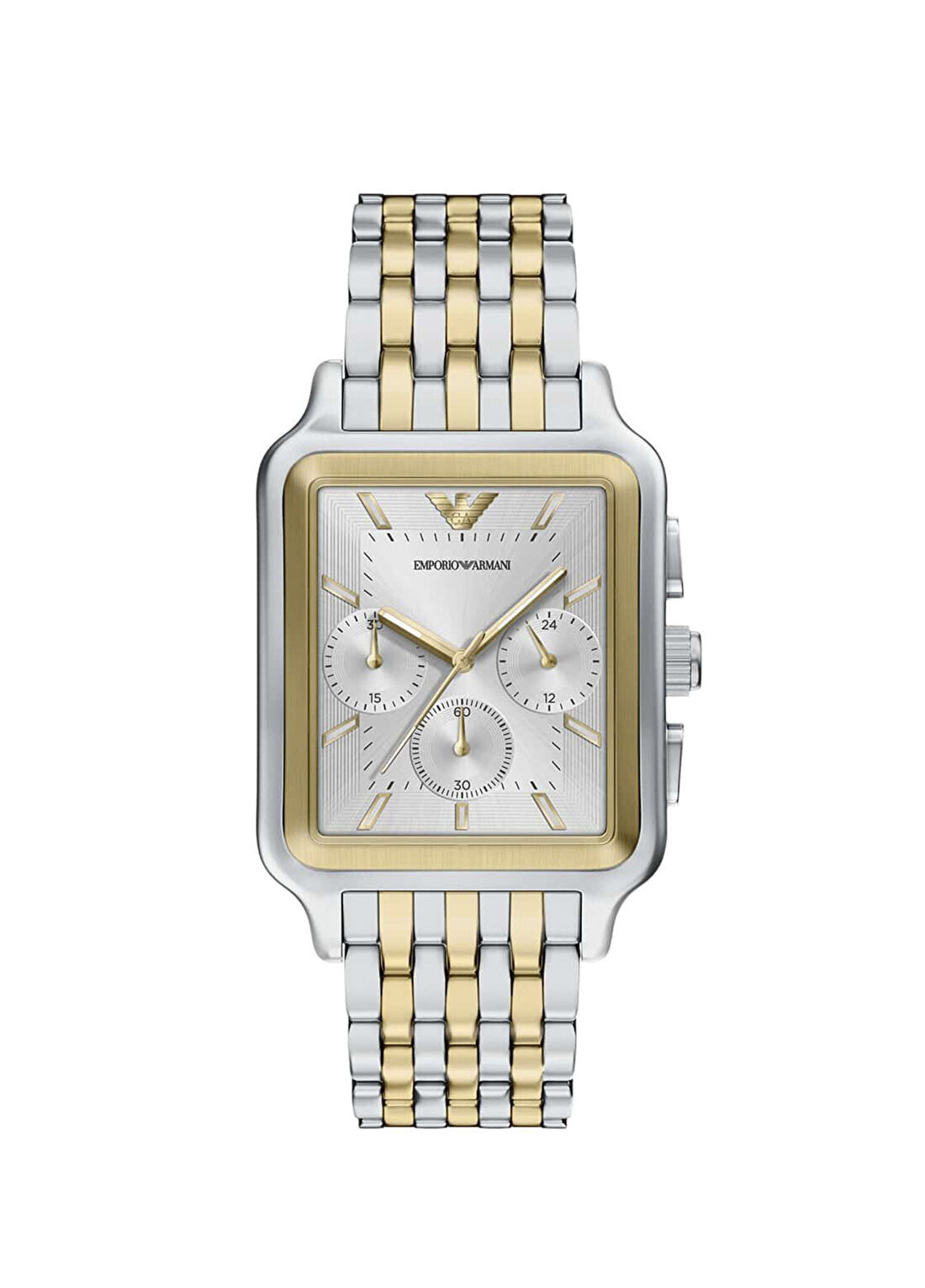 Emporio Armani AR11752 Altın Rengi Metalik Gri Çelik Erkek Kol Saati