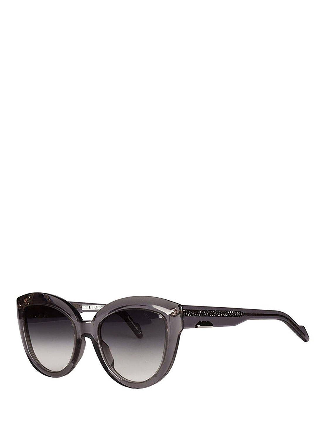 Original Vintage Sunglasses Naples City NC 04 Dark Grey Füme Asetat Kadın Güneş Gözlüğü