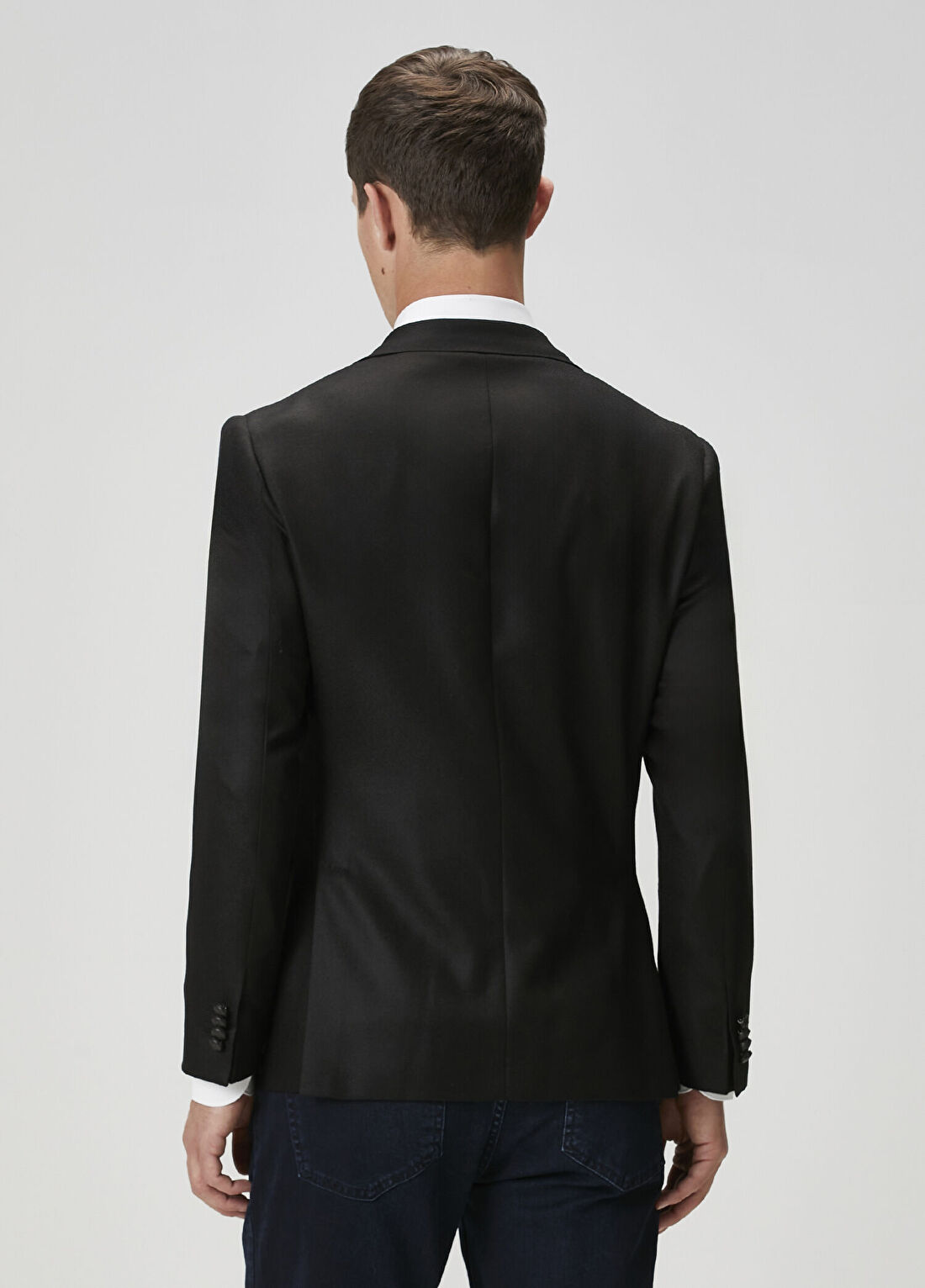 Corneliani Siyah Yün Ceket görsel 4