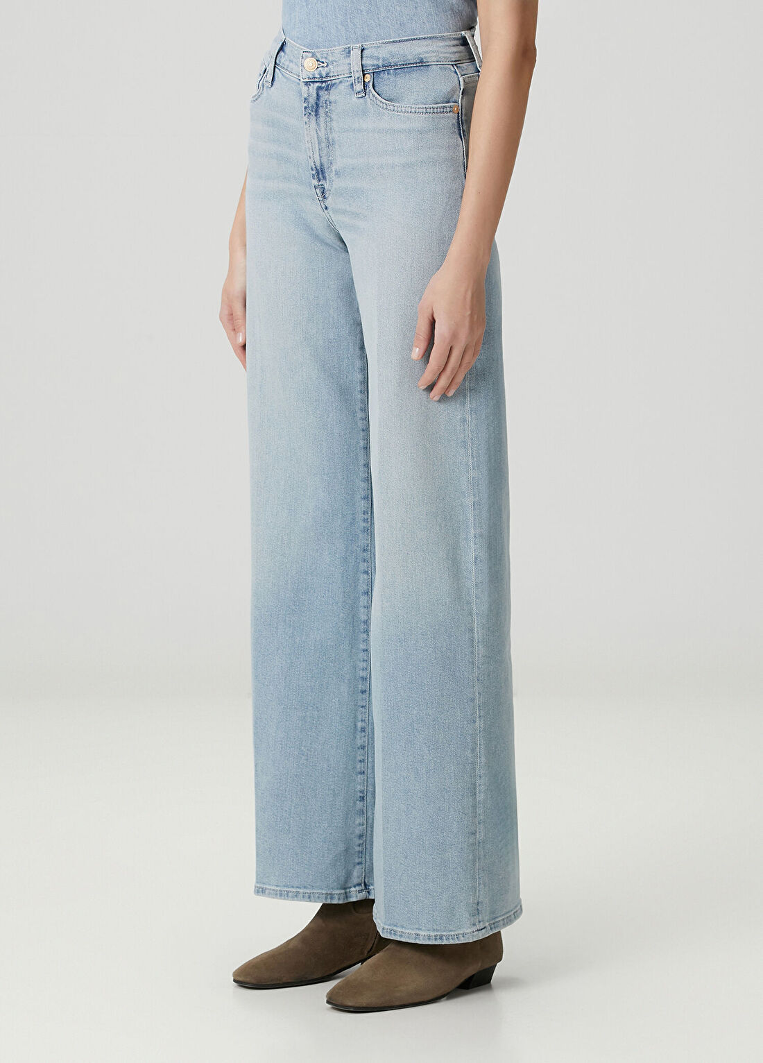 7 For All Mankind Açık Mavi Jean Pantolon görsel 2