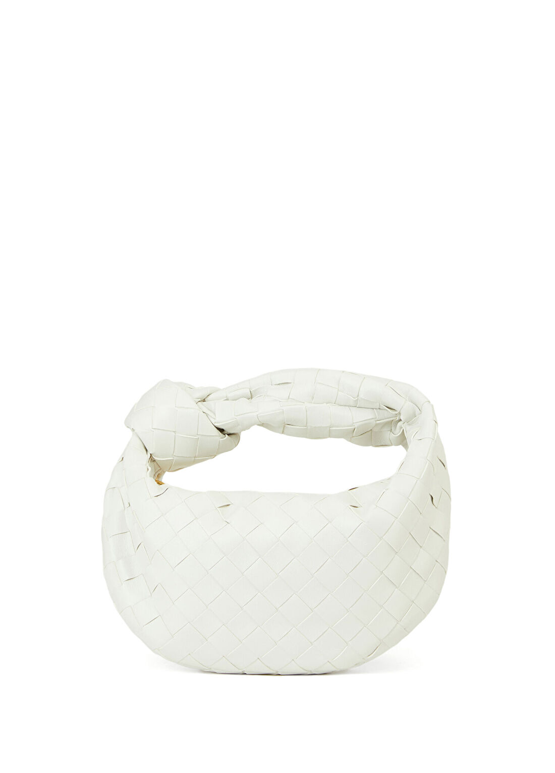 Bottega Veneta Mini Jodie Beyaz Kadın Deri Çanta
