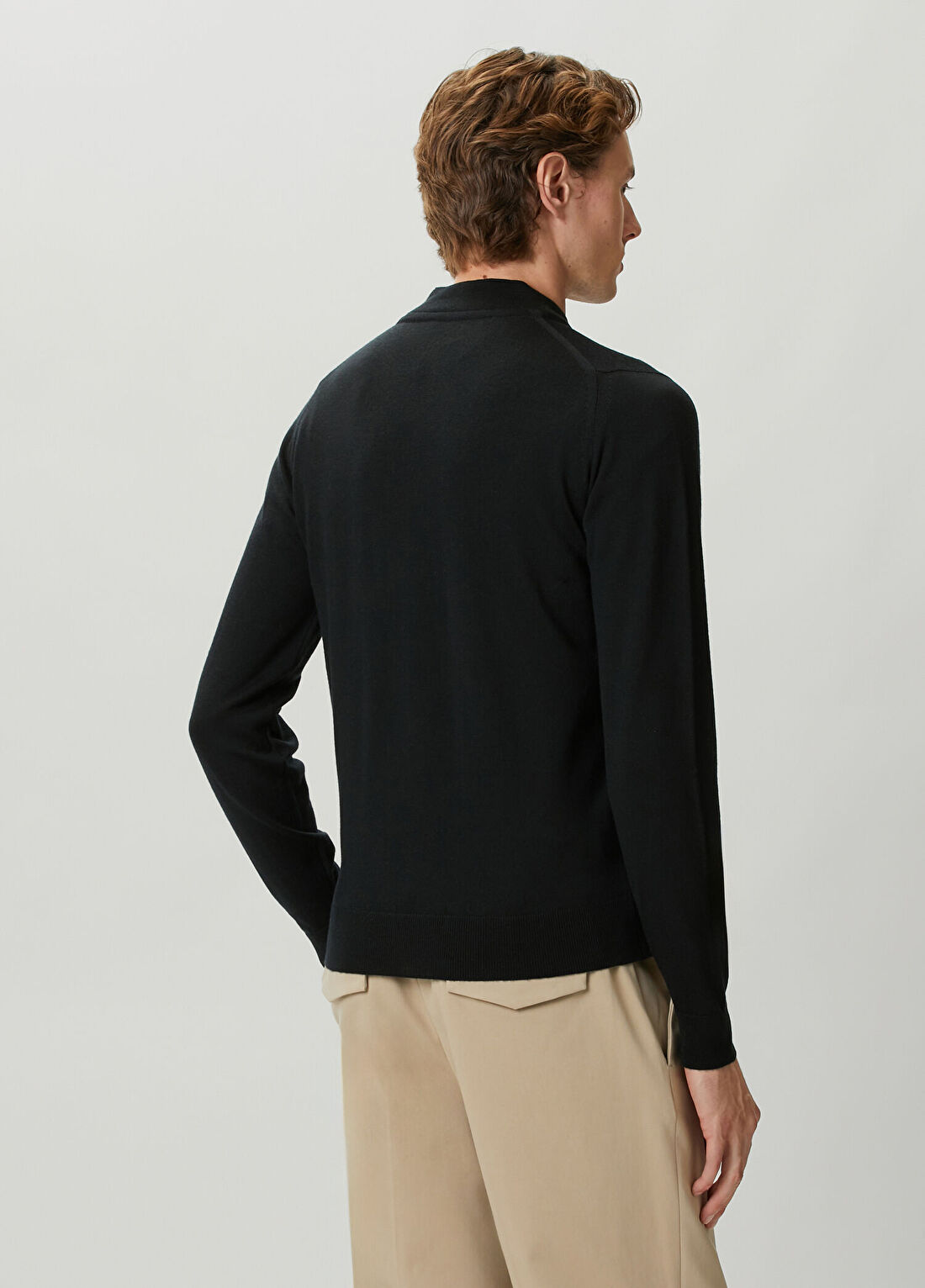 John Smedley Macle Siyah Yün Triko Hırka görsel 4