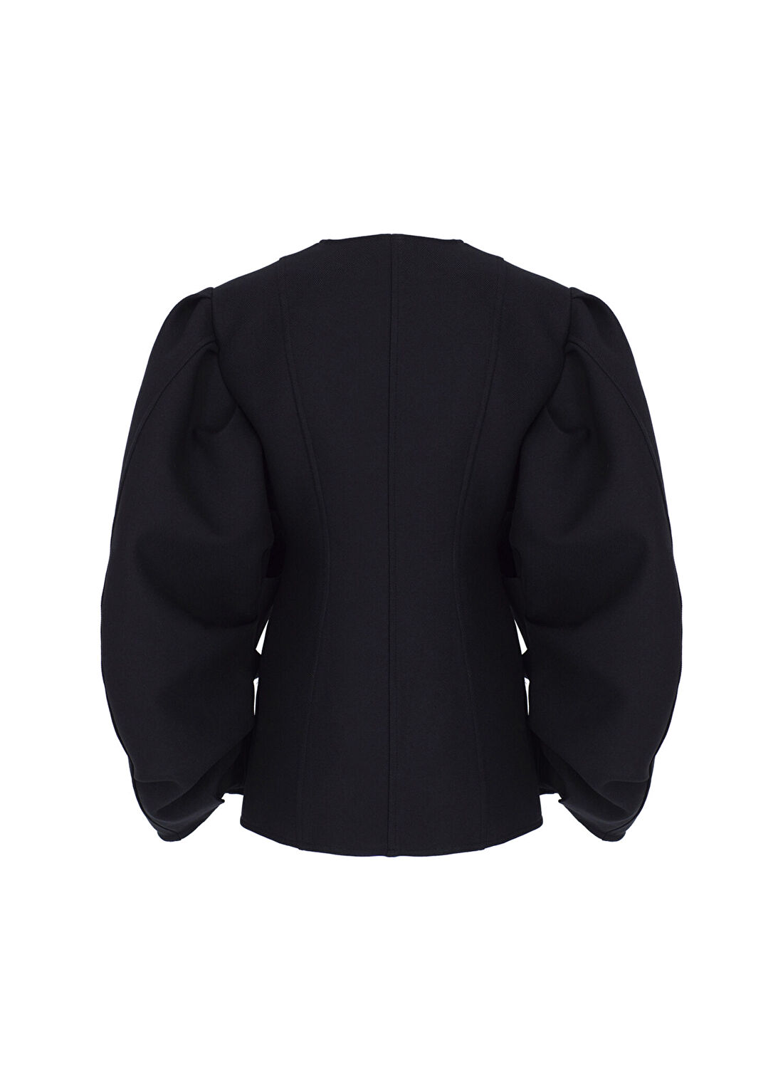 Ghüt W Me Elvira Siyah Kol Detaylı Slim Fit Kadın Blazer Ceket görsel 3