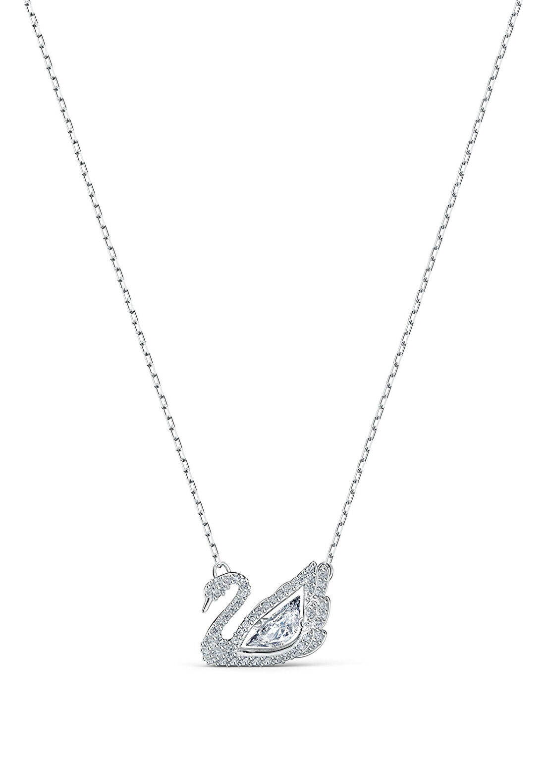 Swarovski Dancing Swan Necklace Czwh Rhs Kadın Kolye