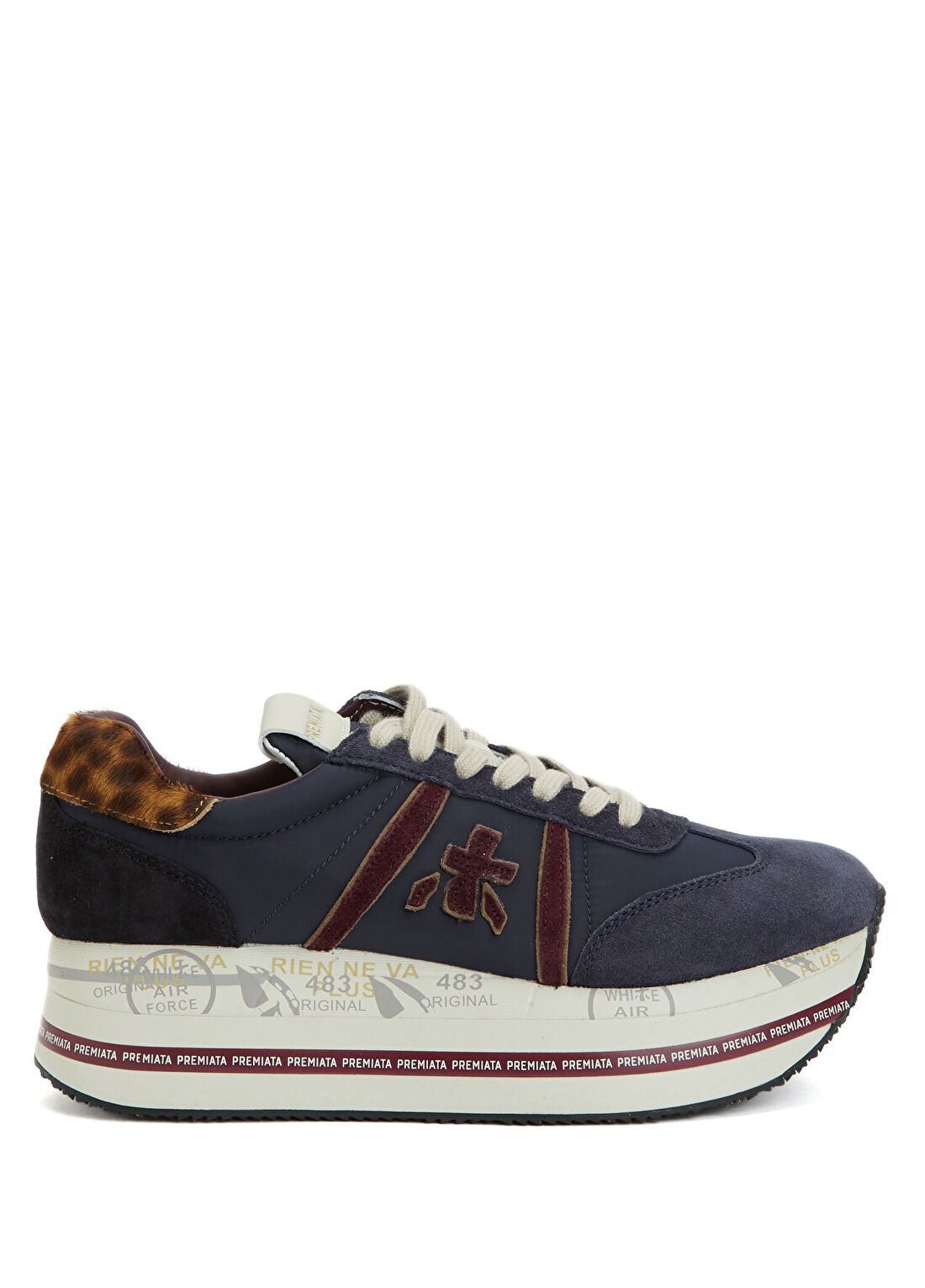 Premiata Beth Bordo Lacivert Kadın Sneaker