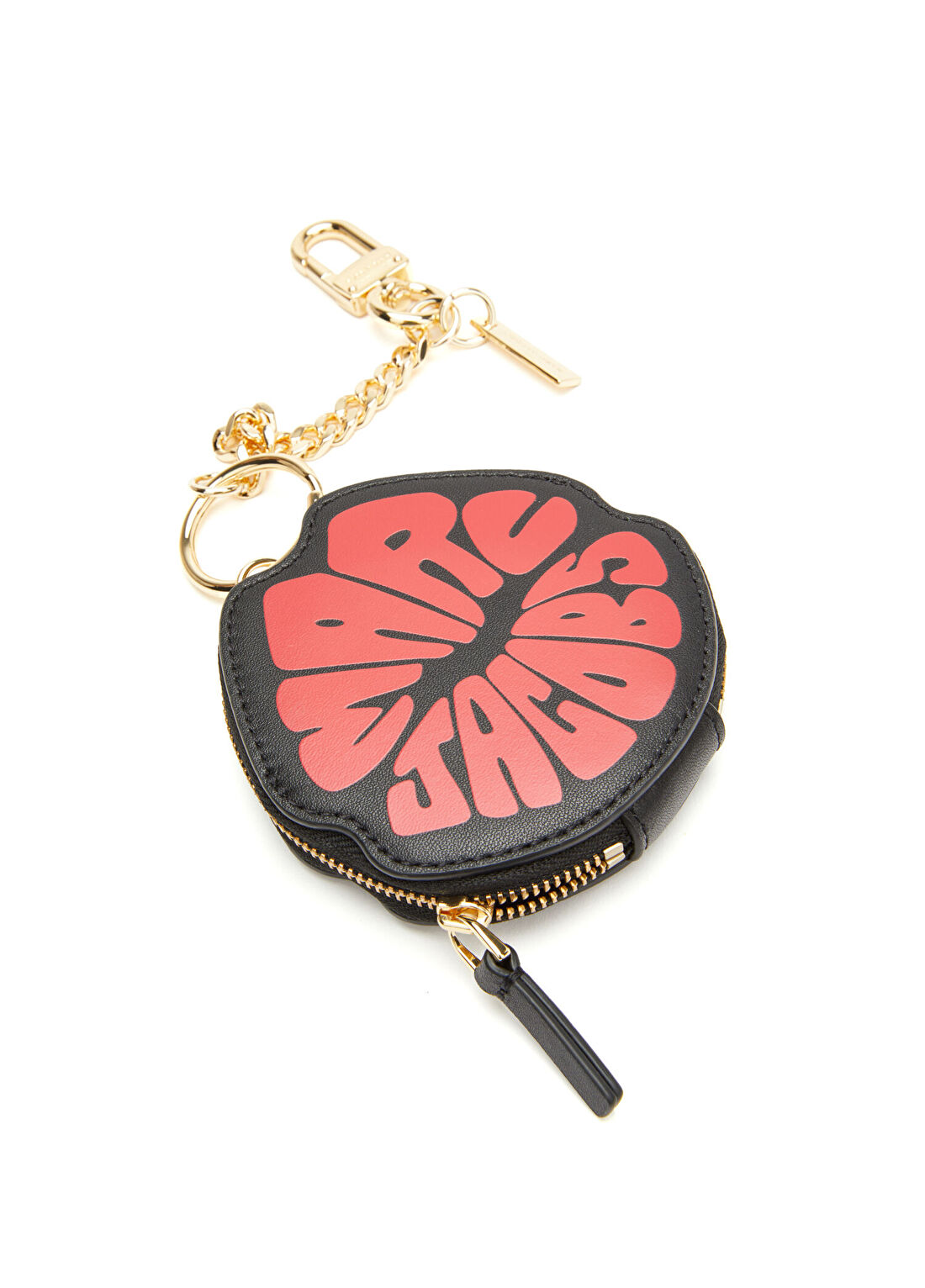 Marc Jacobs The Marc Lips Siyah Deri Çanta Aksesuarı görsel 3