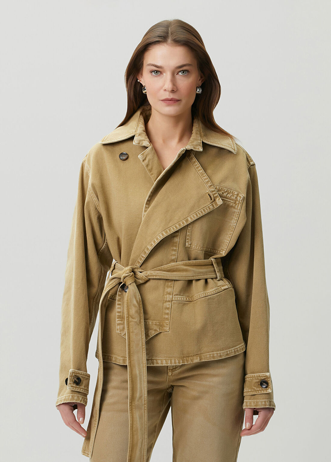 Retori Camel Denim Ceket
