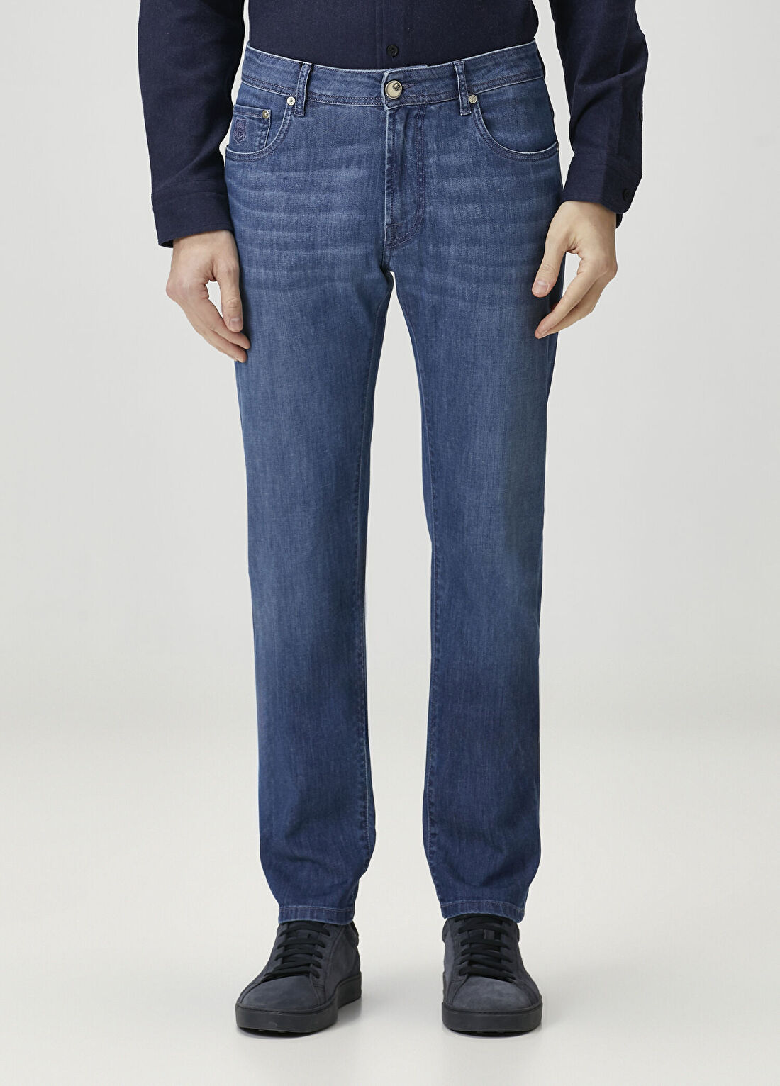 Corneliani Mavi Jean Pantolon görsel 2