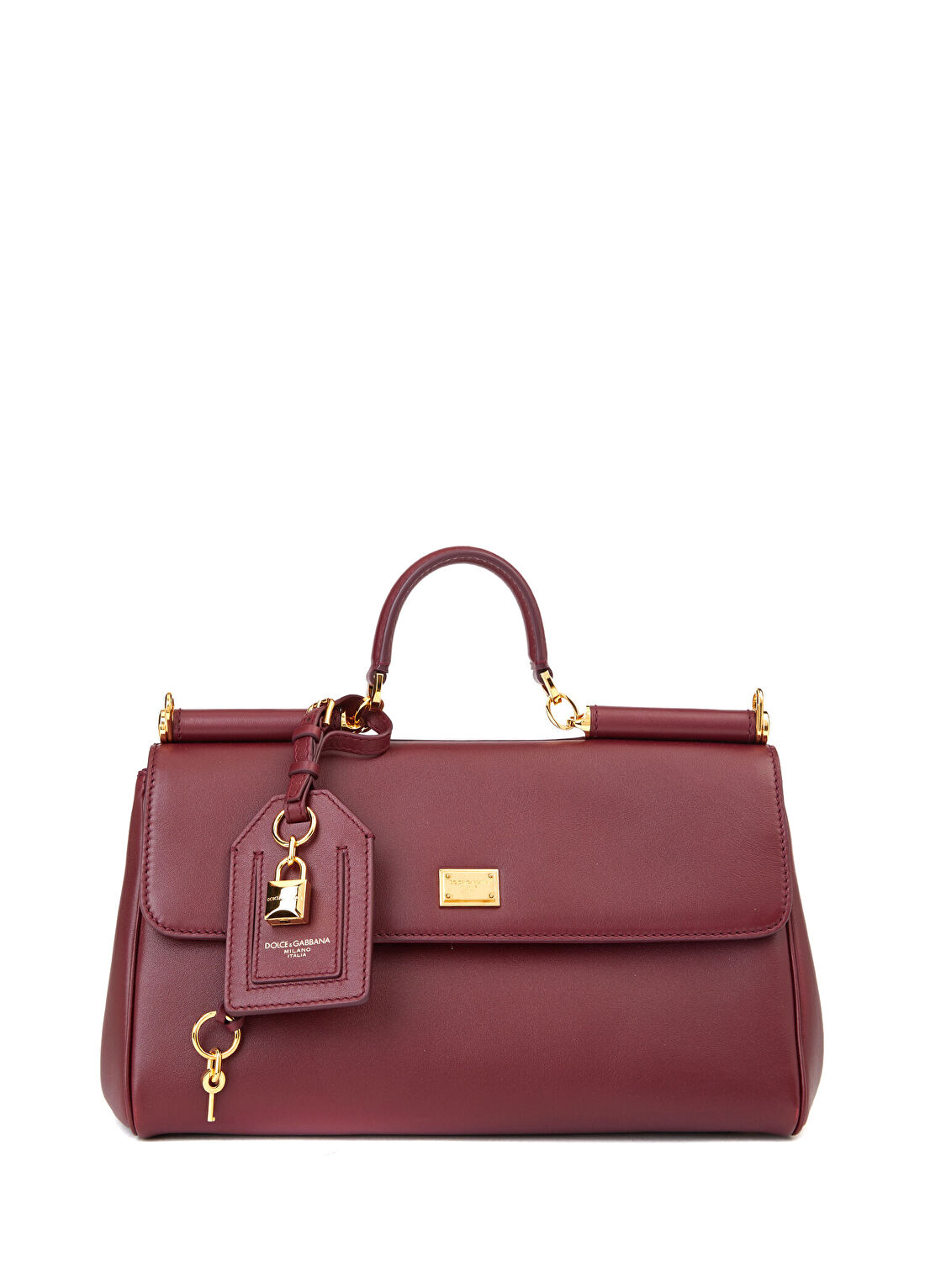 Dolce&Gabbana My Sicily Bordo Kadın Deri Çanta