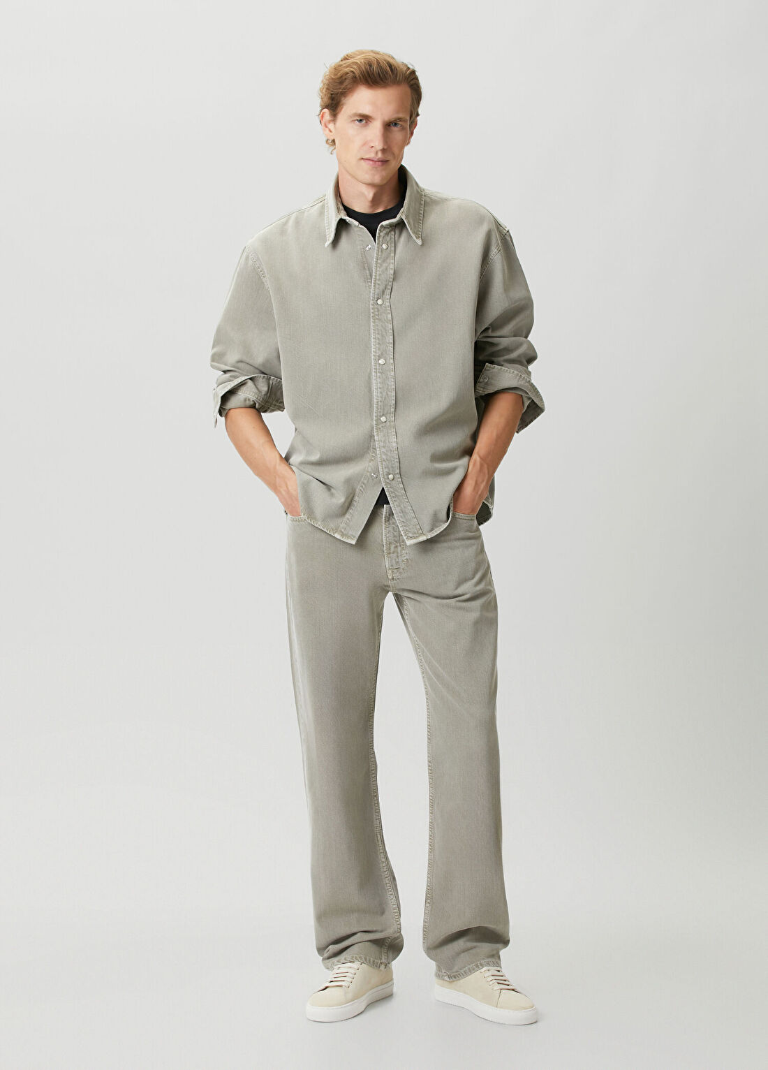 Frame Denim Relaxed Fit Haki Jean Pantolon