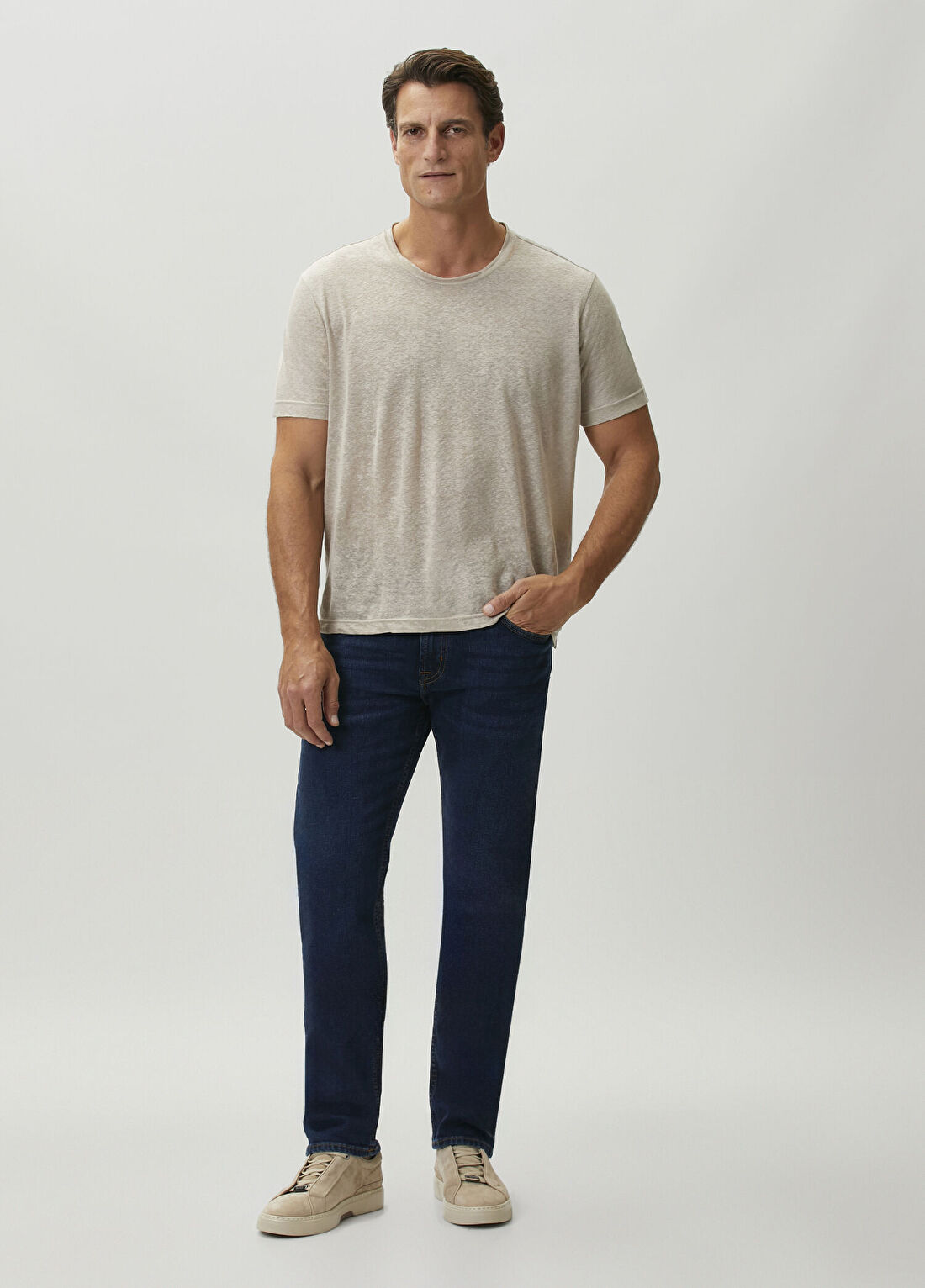 7 For All Mankind The Straight Indigo Jean Pantolon