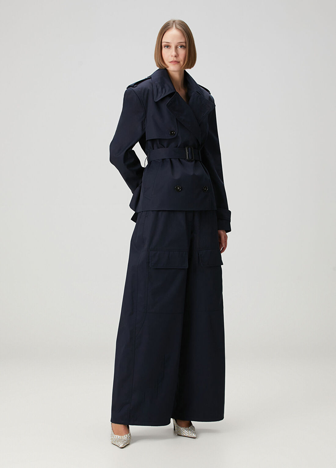 Stella McCartney Lacivert Pardösü görsel 2